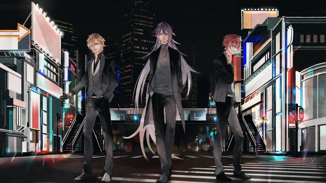 Download 1280x720 Hypnosis Mic, Hifumi Izanami, Doppo Kannonzaka, Jakurai Jinguji Wallpaper