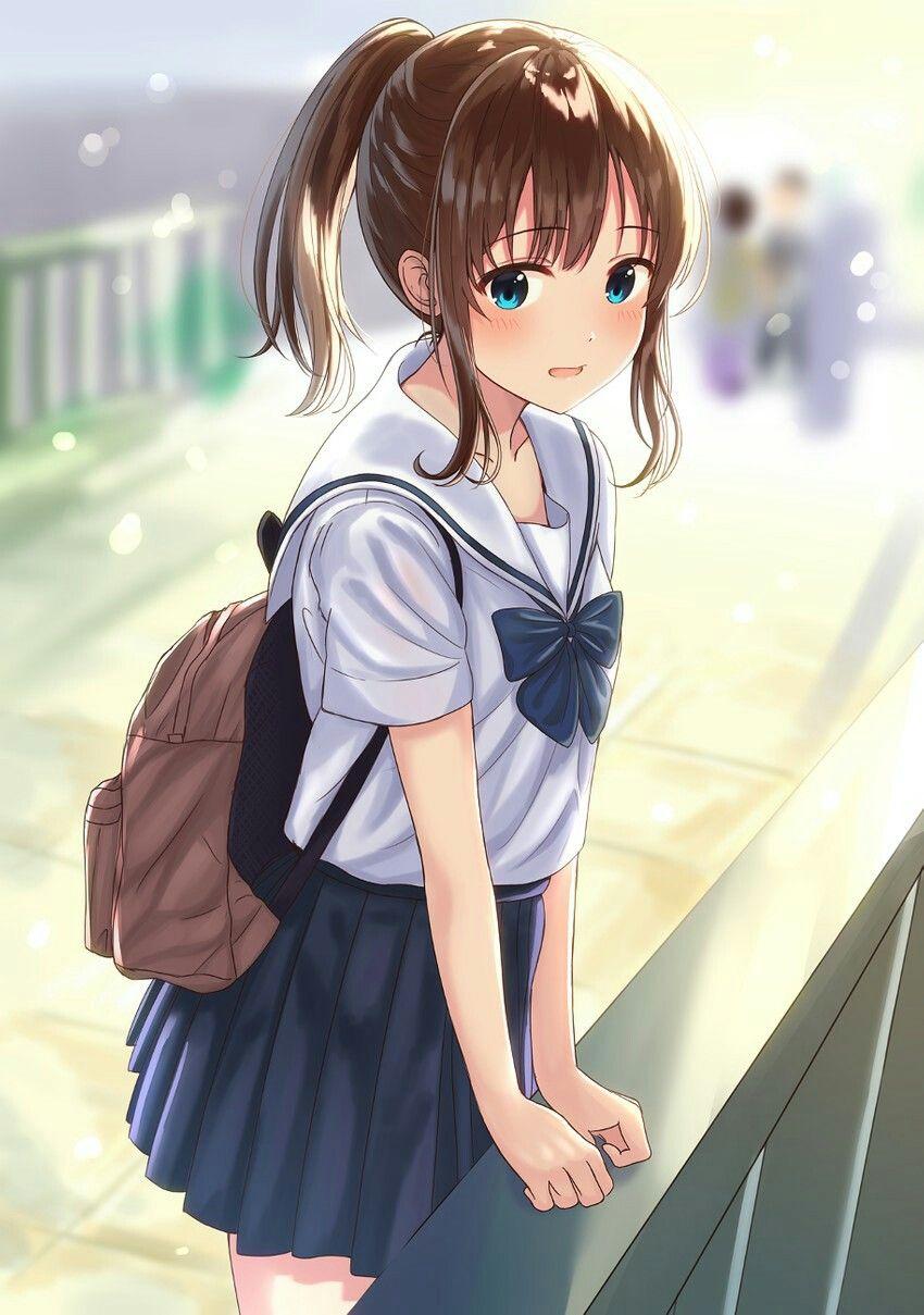 Cute Anime School Girl Wallpapers - Wallpaper Cave