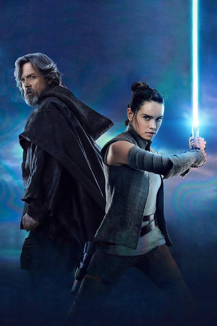 HD wallpaper: Star Wars concept art, Star Wars: The Last Jedi, Rey (from Star Wars)
