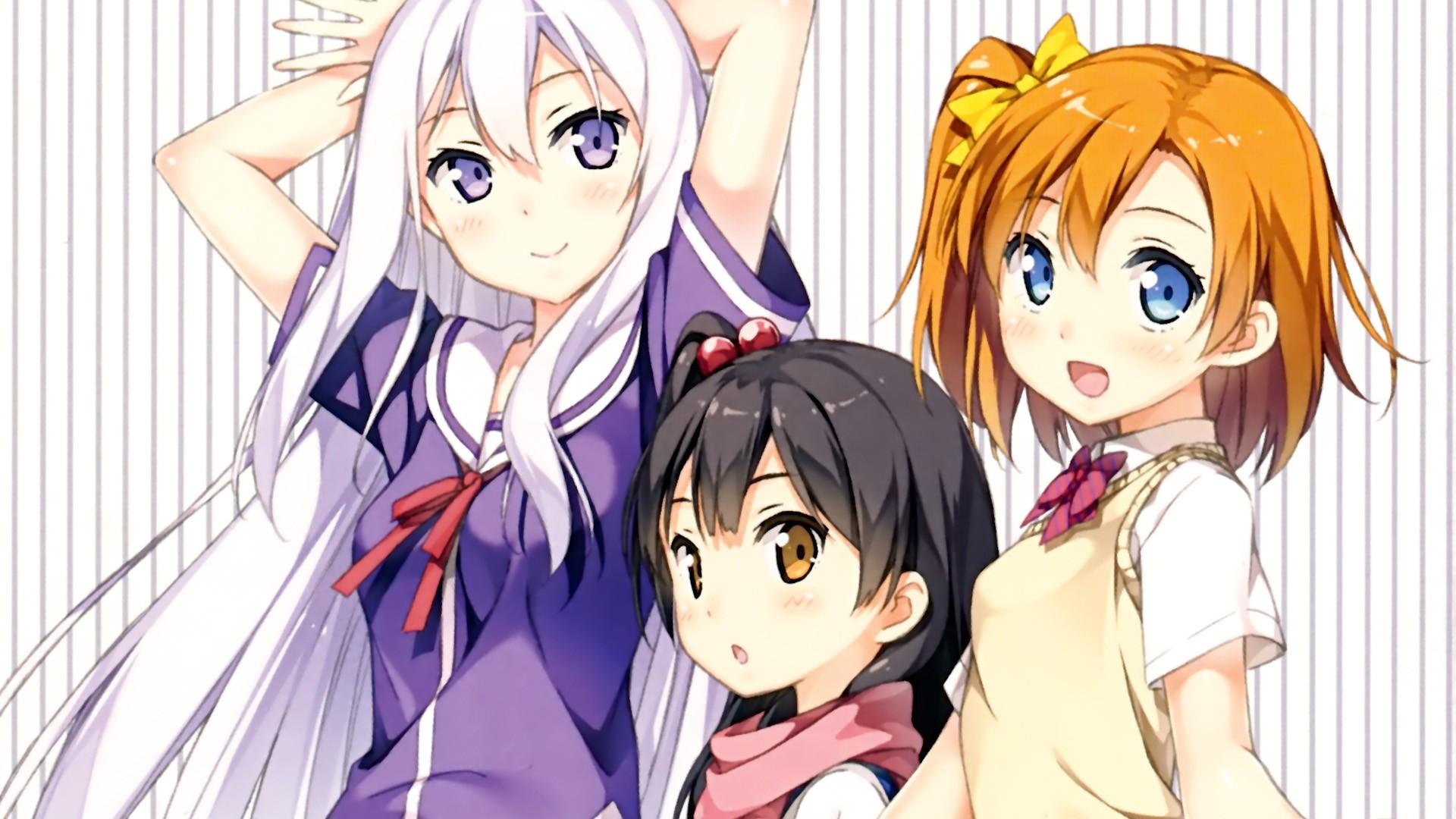 anime, crossovers, anime girls, scans, Tamako Market