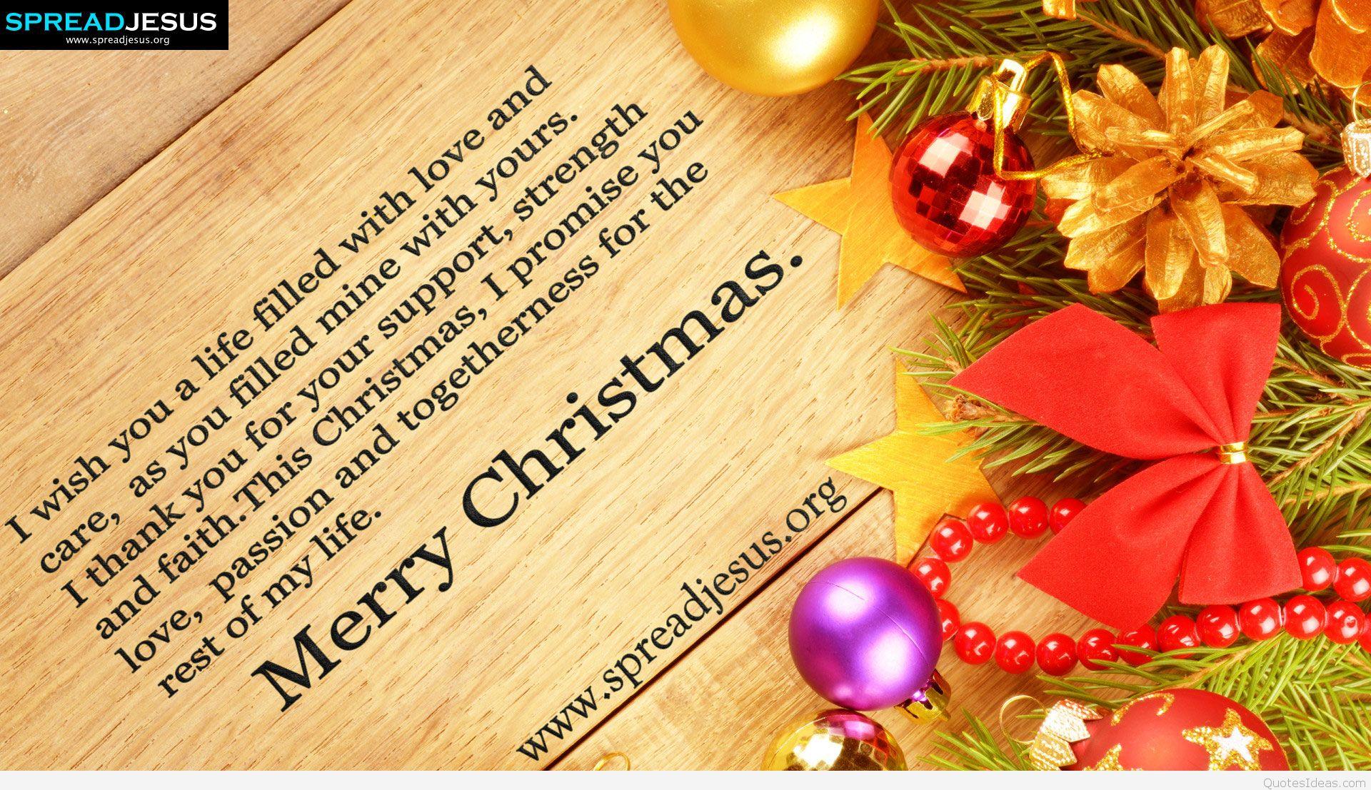 Christmas Greeting HD wallpaper with quote
