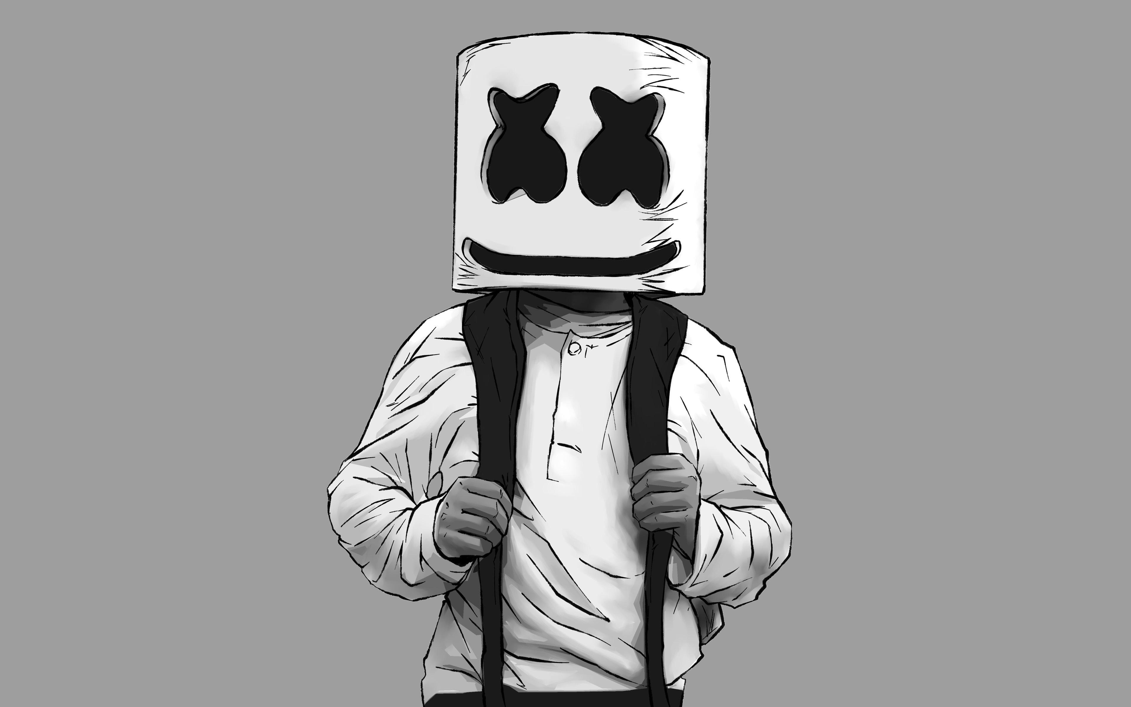 Marshmello Artwork, HD Music, 4k Wallpaper, Image