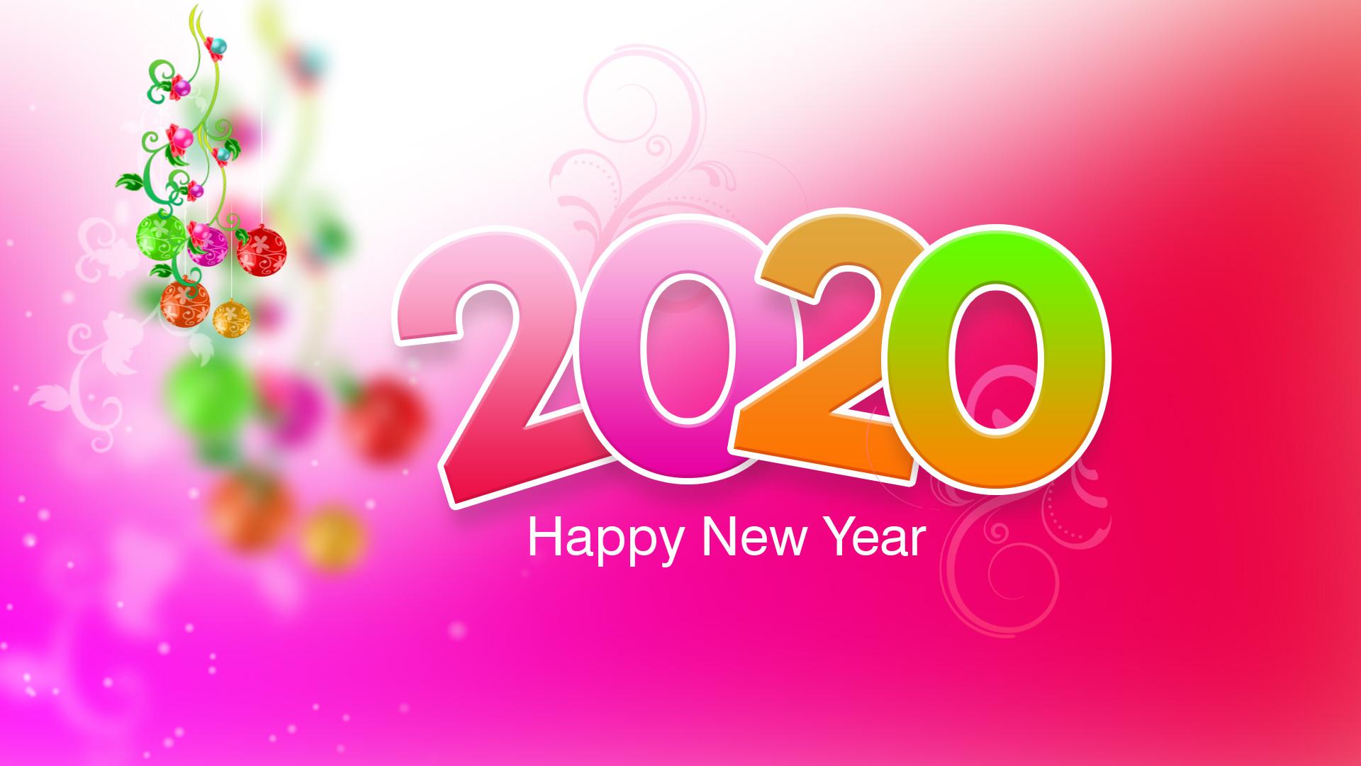 Happy New Year 2020 Cards with Greetings and Wishes