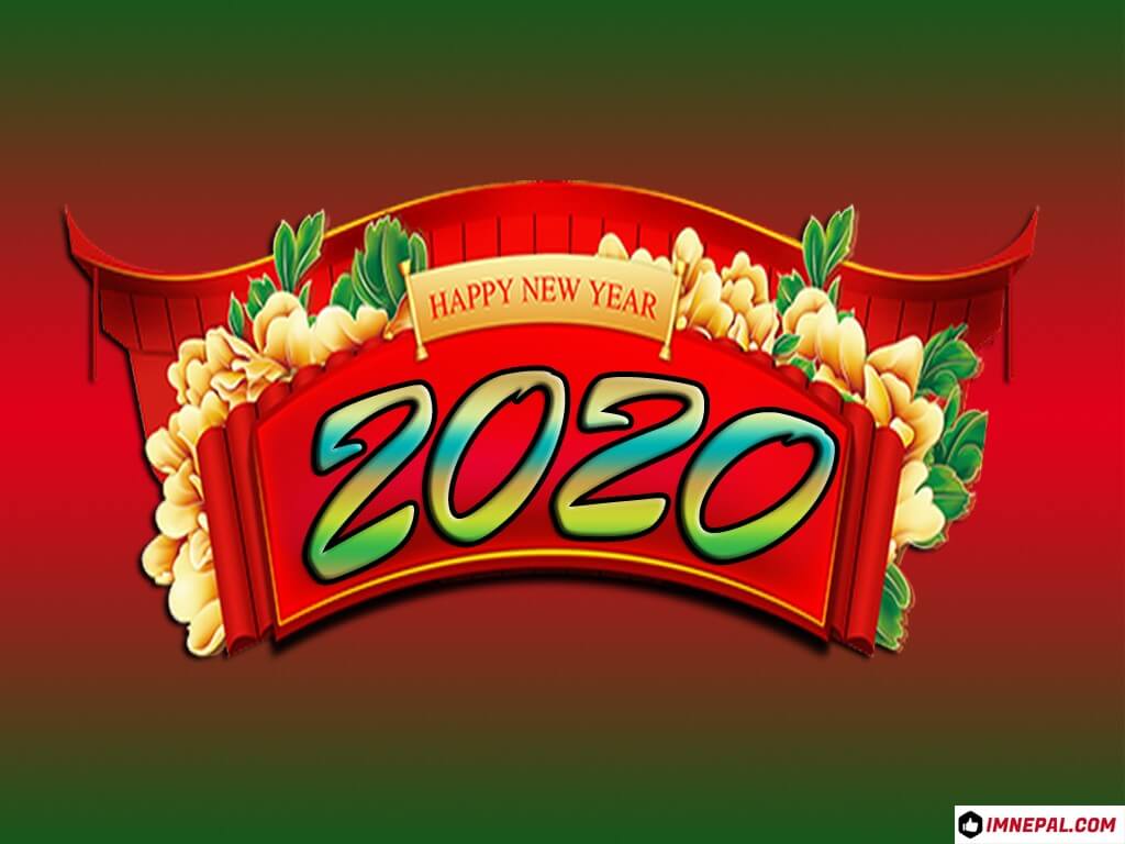 Happy New Year 2020 Greeting Cards Collection in Different Style