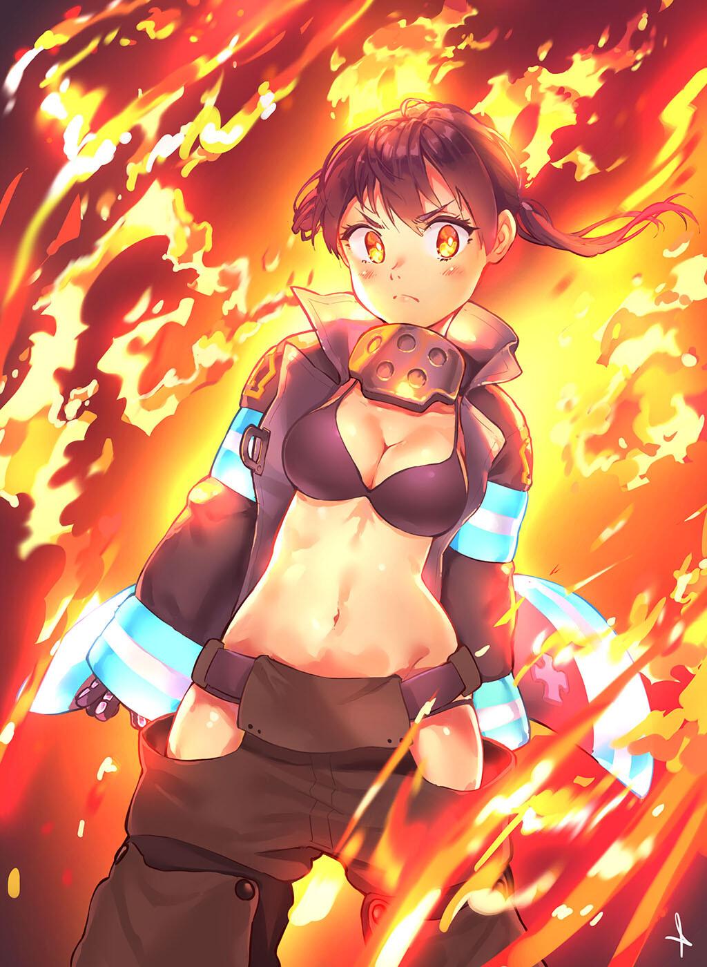 Tamaki Kotatsu Fire Force Wallpaper by Guy Sirithong Wallpaper and Free