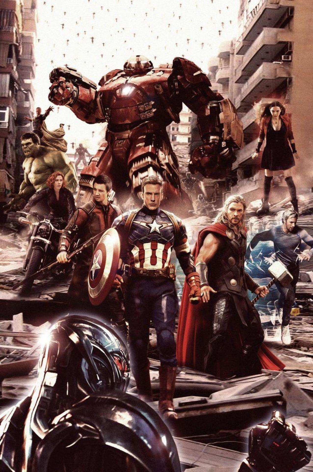 Iron Man, Hulk, Captain America, Thor, Black Widow, Hawkeye