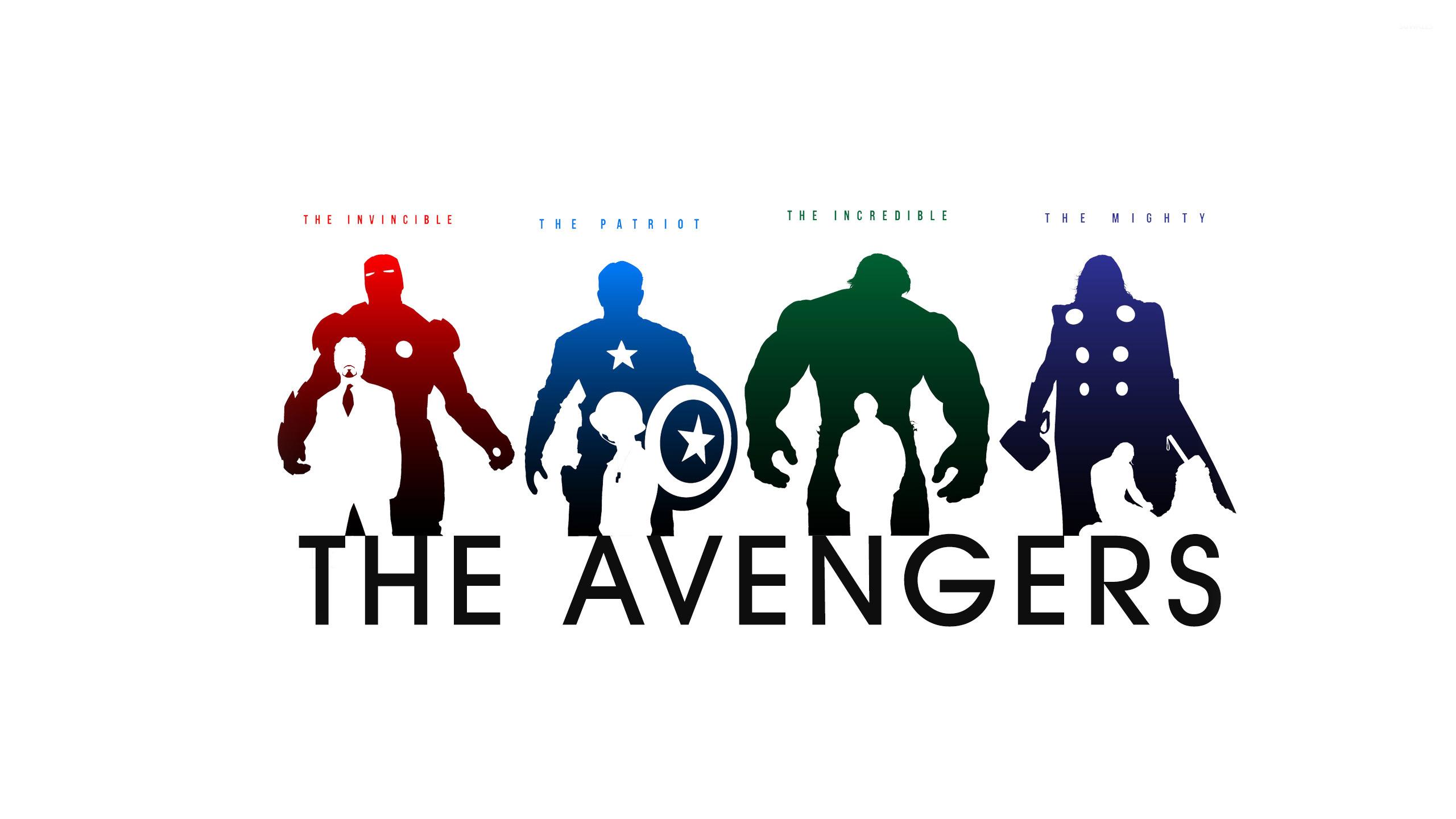 The Avengers [3] Wallpaper America Black And White