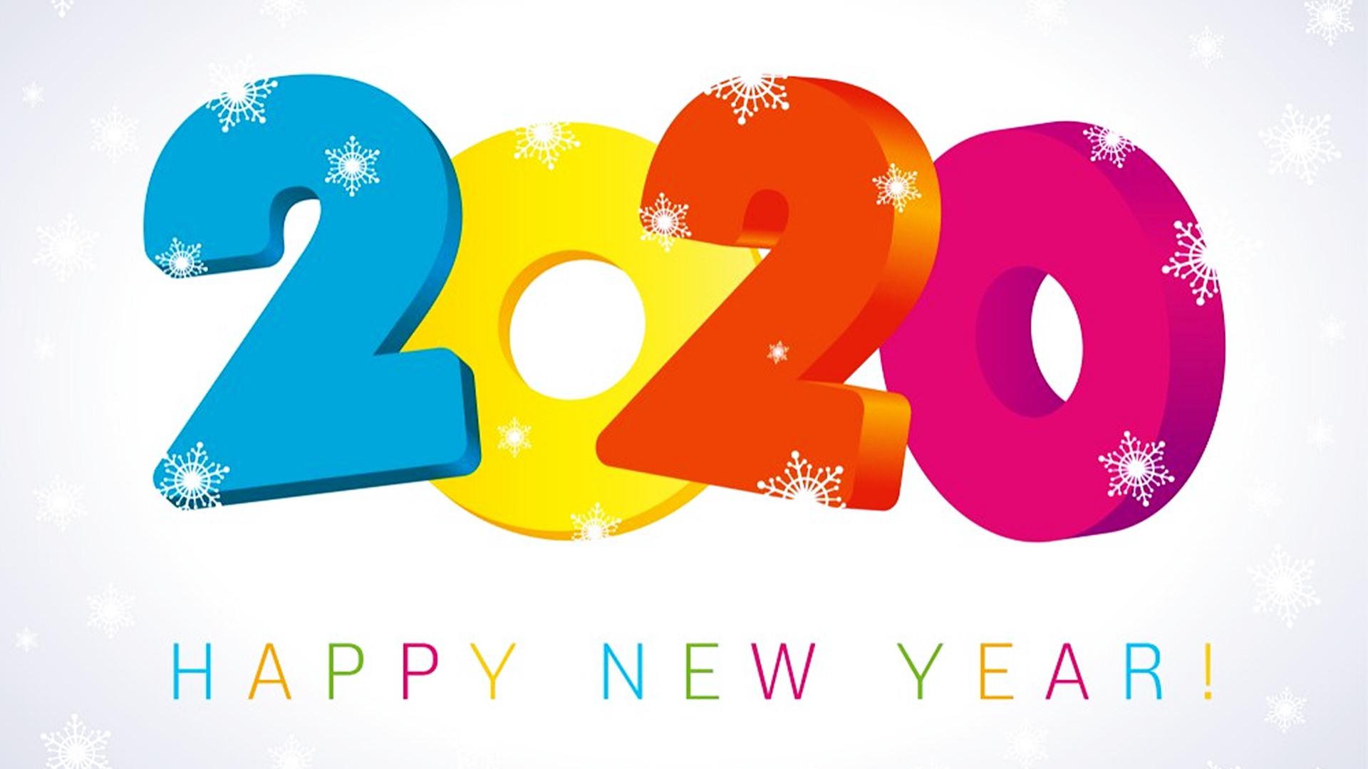 Happy New Year 2020 Widescreen Wallpaper 45558