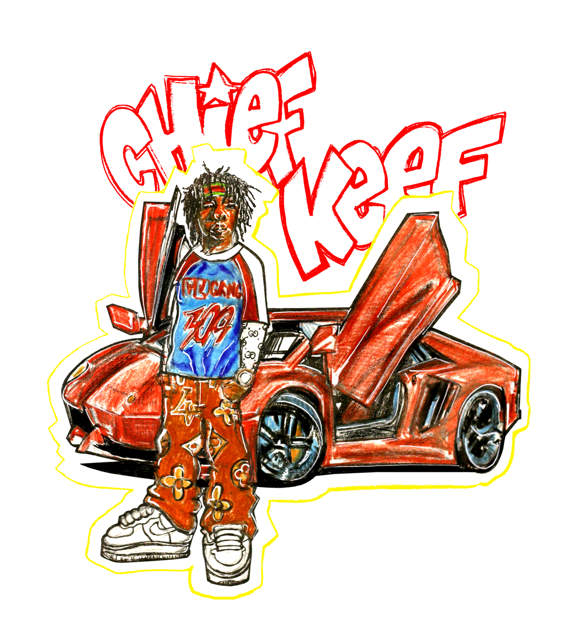 SHIRTKING PHADE For TI$A X CHIEF KEEF T SHIRT