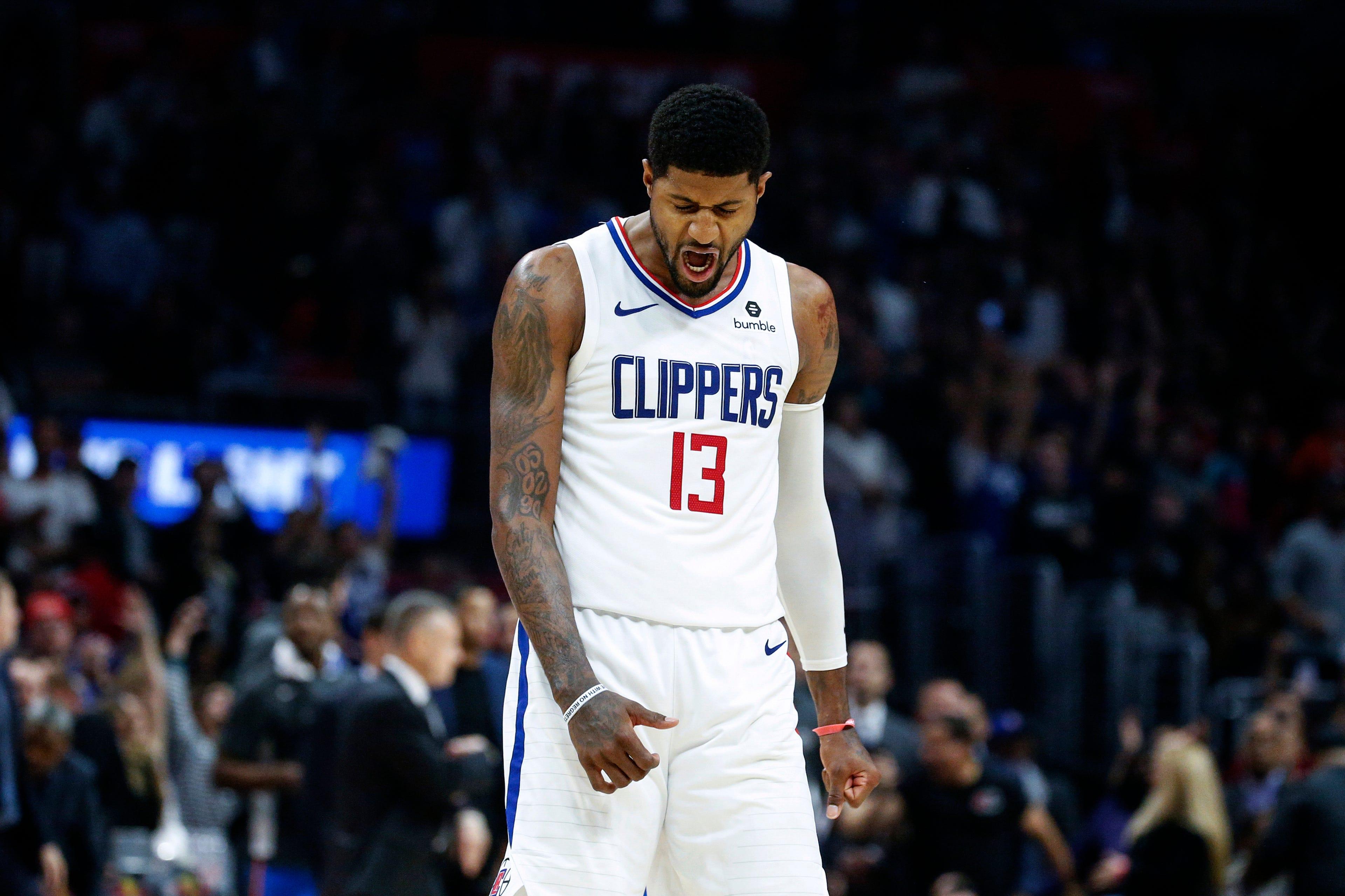 Paul George: Star haunts Thunder with clutch 3 to lead Clippers.