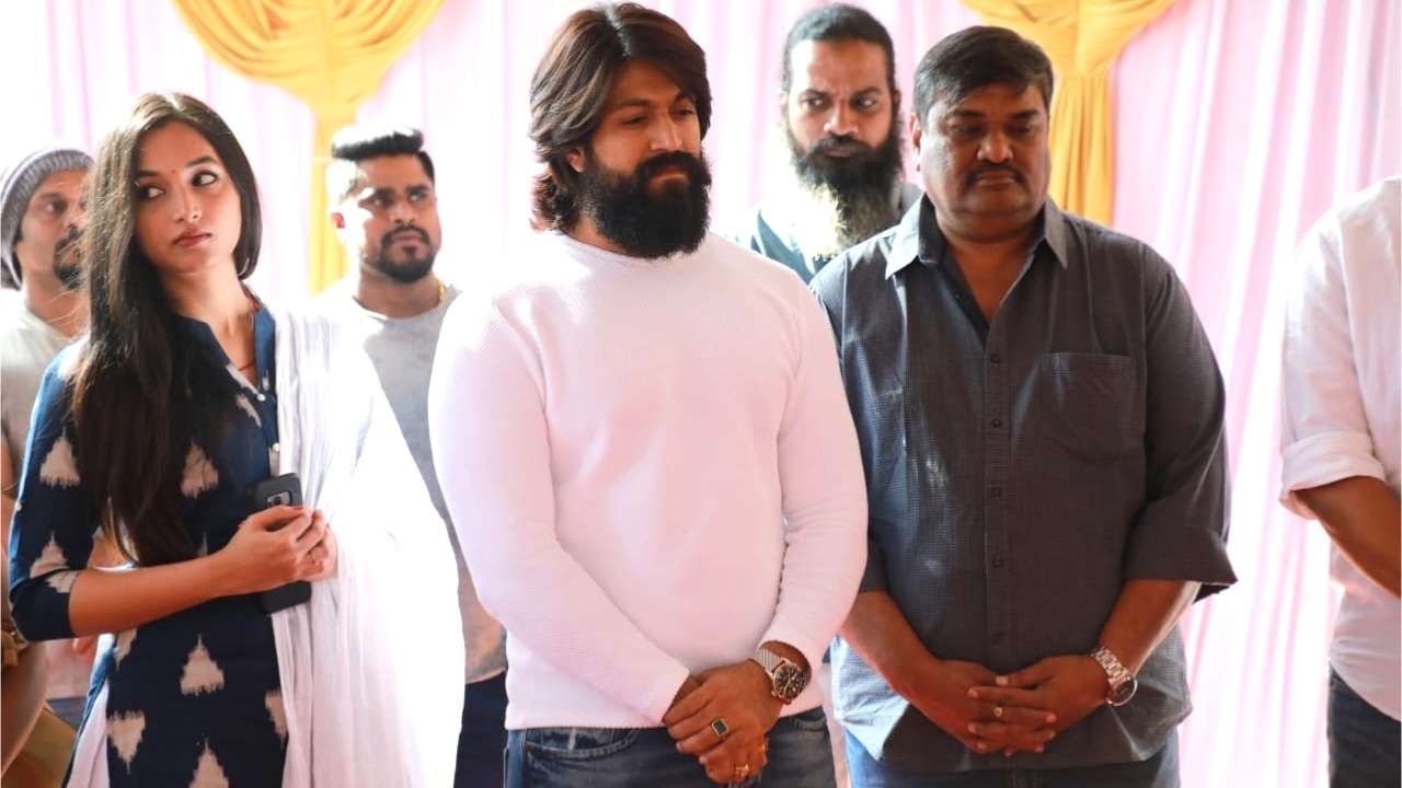 PICS: 'KGF' star Yash begins shooting for 'KGF 2' with a