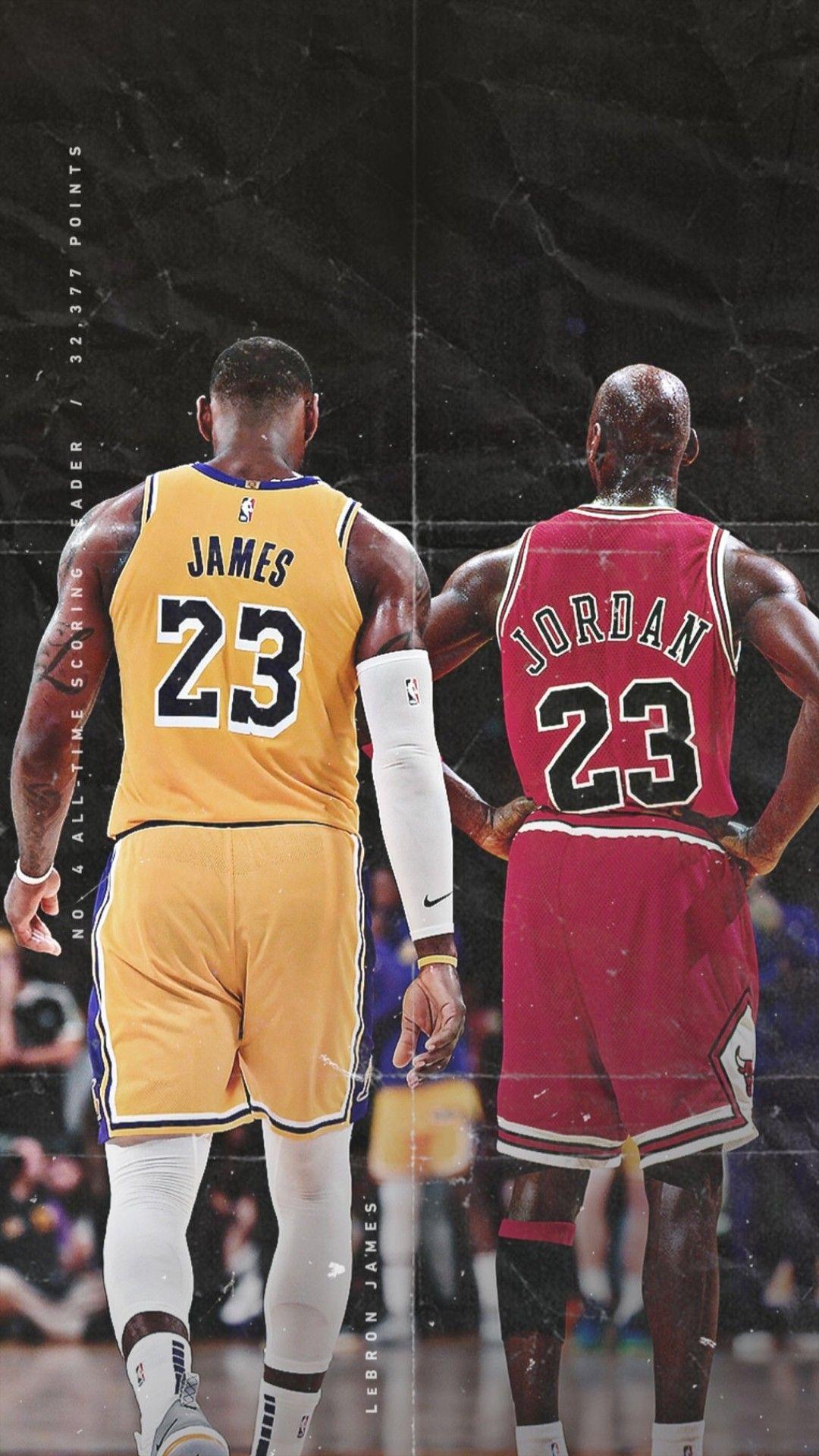 LeBron James and Michael Jordan wallpaper. Nba