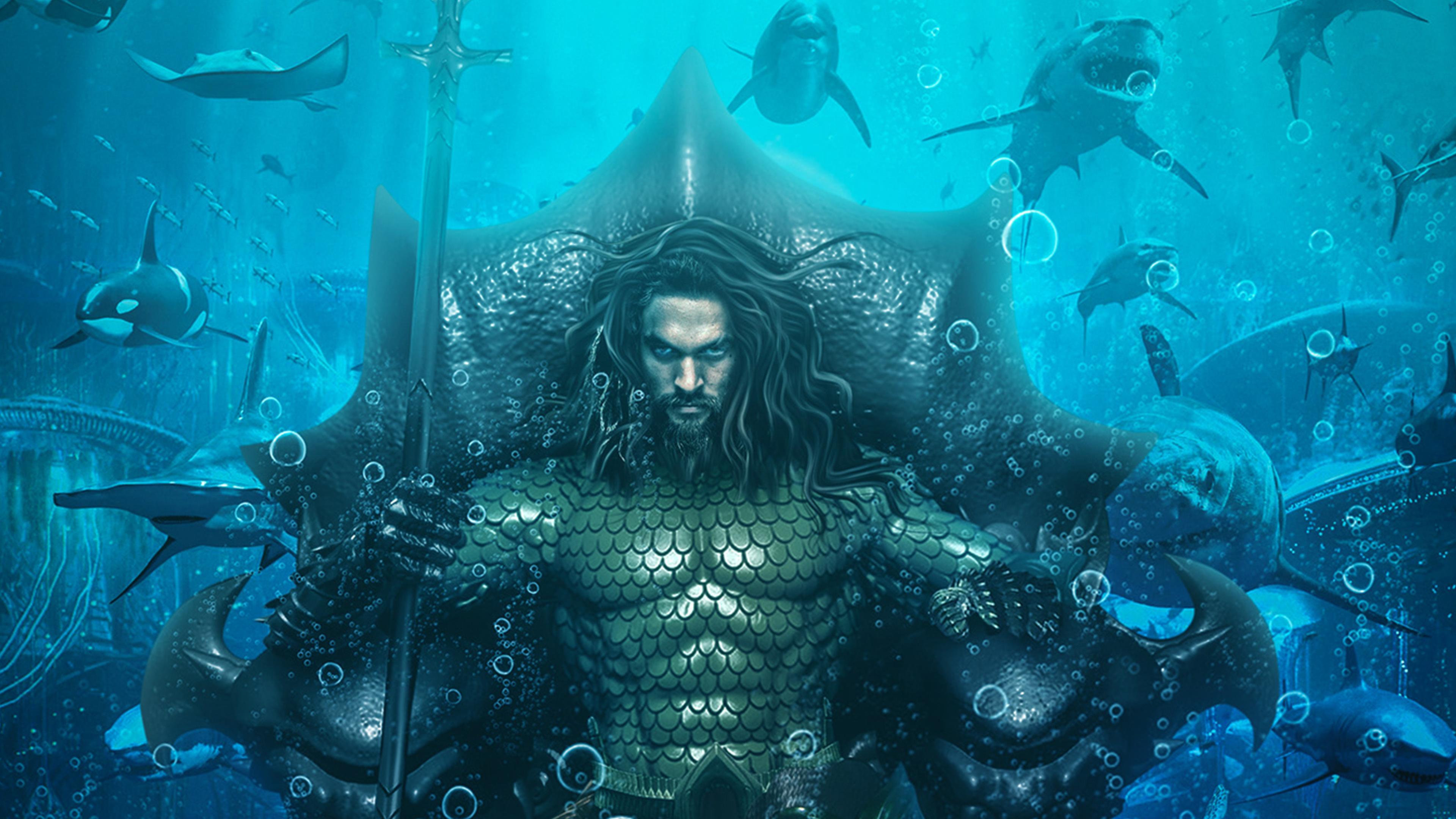 Aquaman King of Atlantis 4K Wallpaper, HD Movies