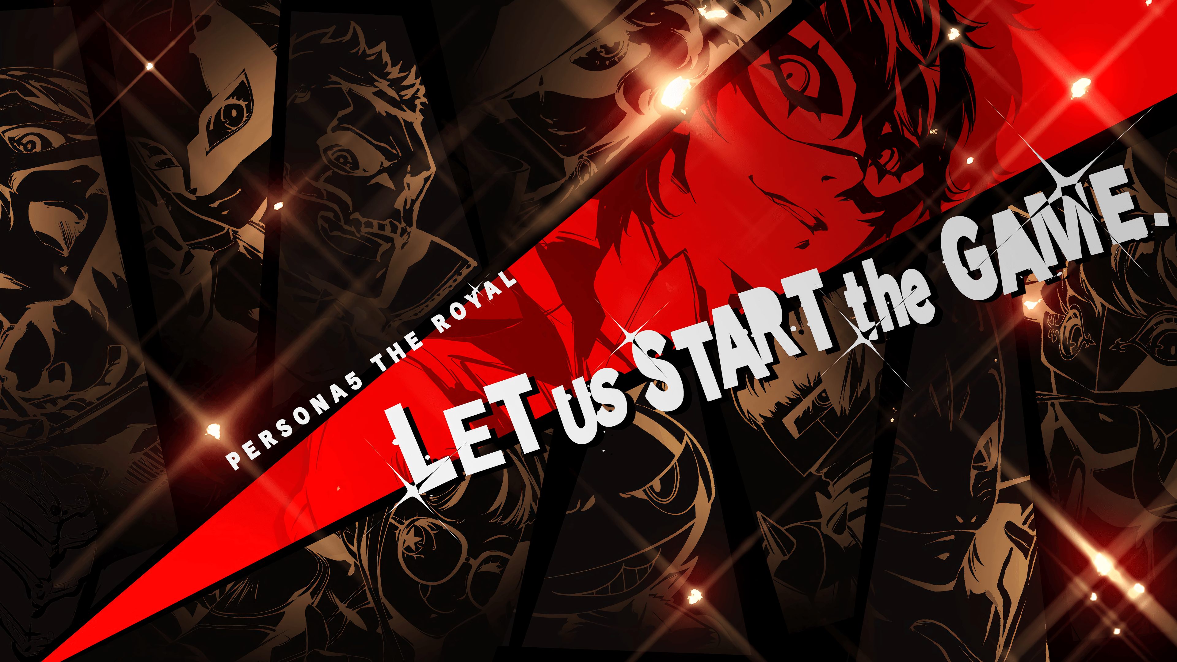 Persona 5 Royal Start Up Screen, Upscaled To 3840 X 2160