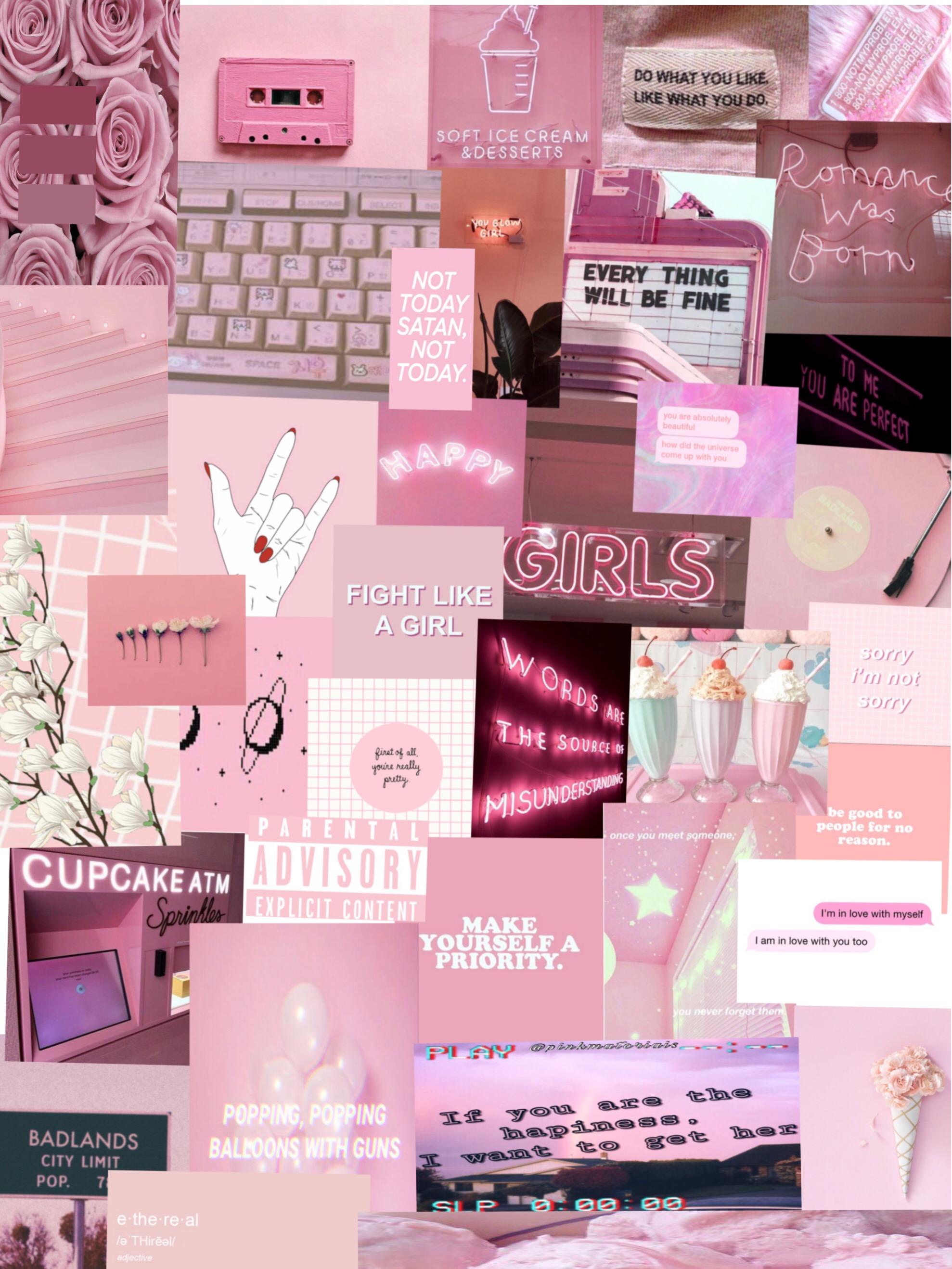 freetoedit pink aesthetic wallpaper