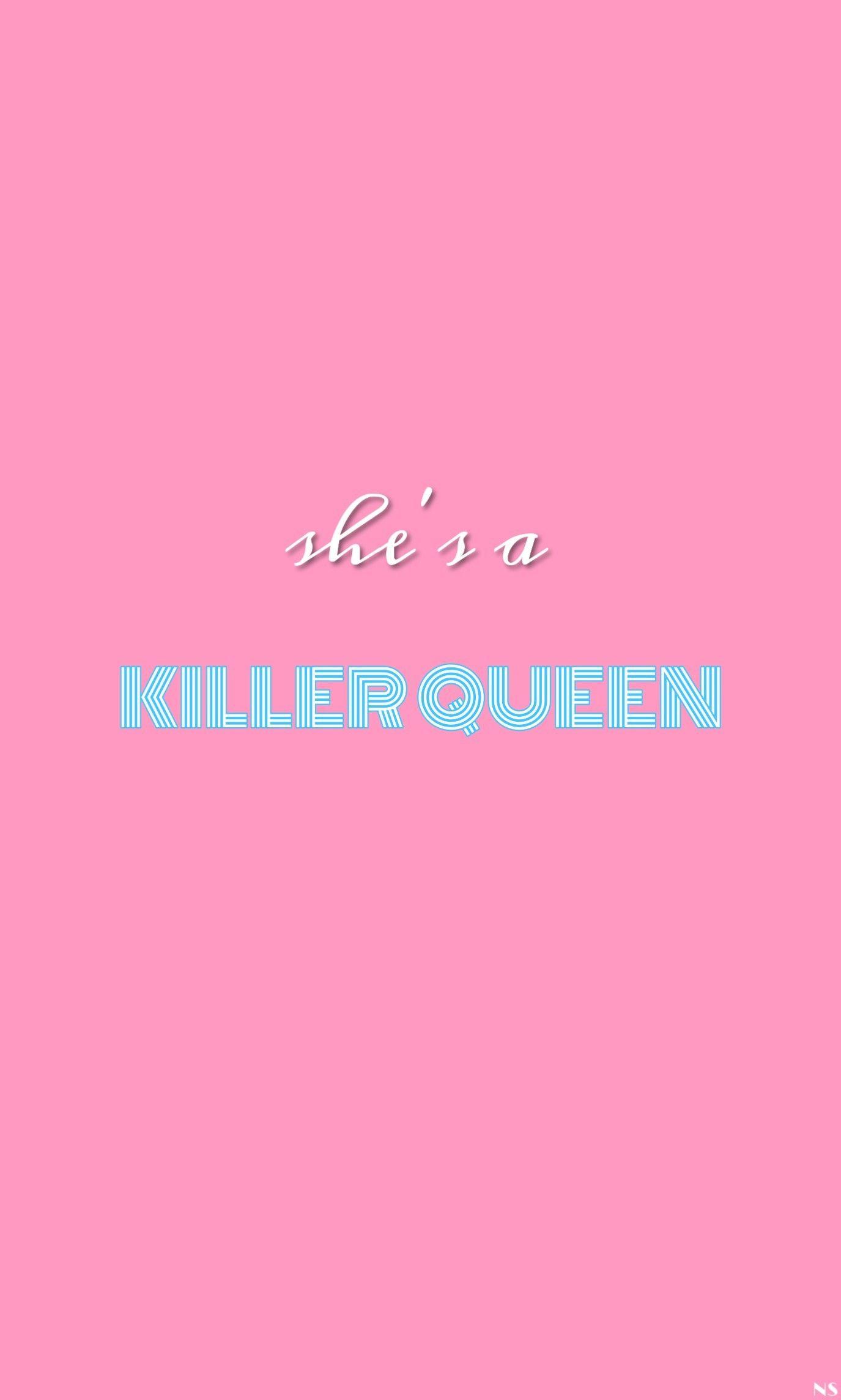 Killer queen wallpaper pink aesthetic. Queen wallpaper. Queens