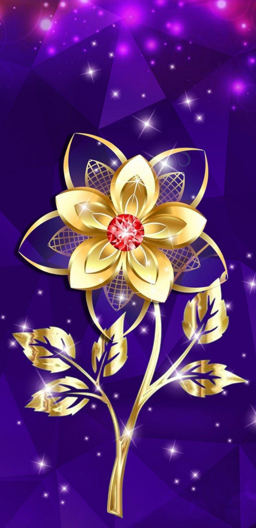 background. Flower phone wallpaper, Gold wallpaper