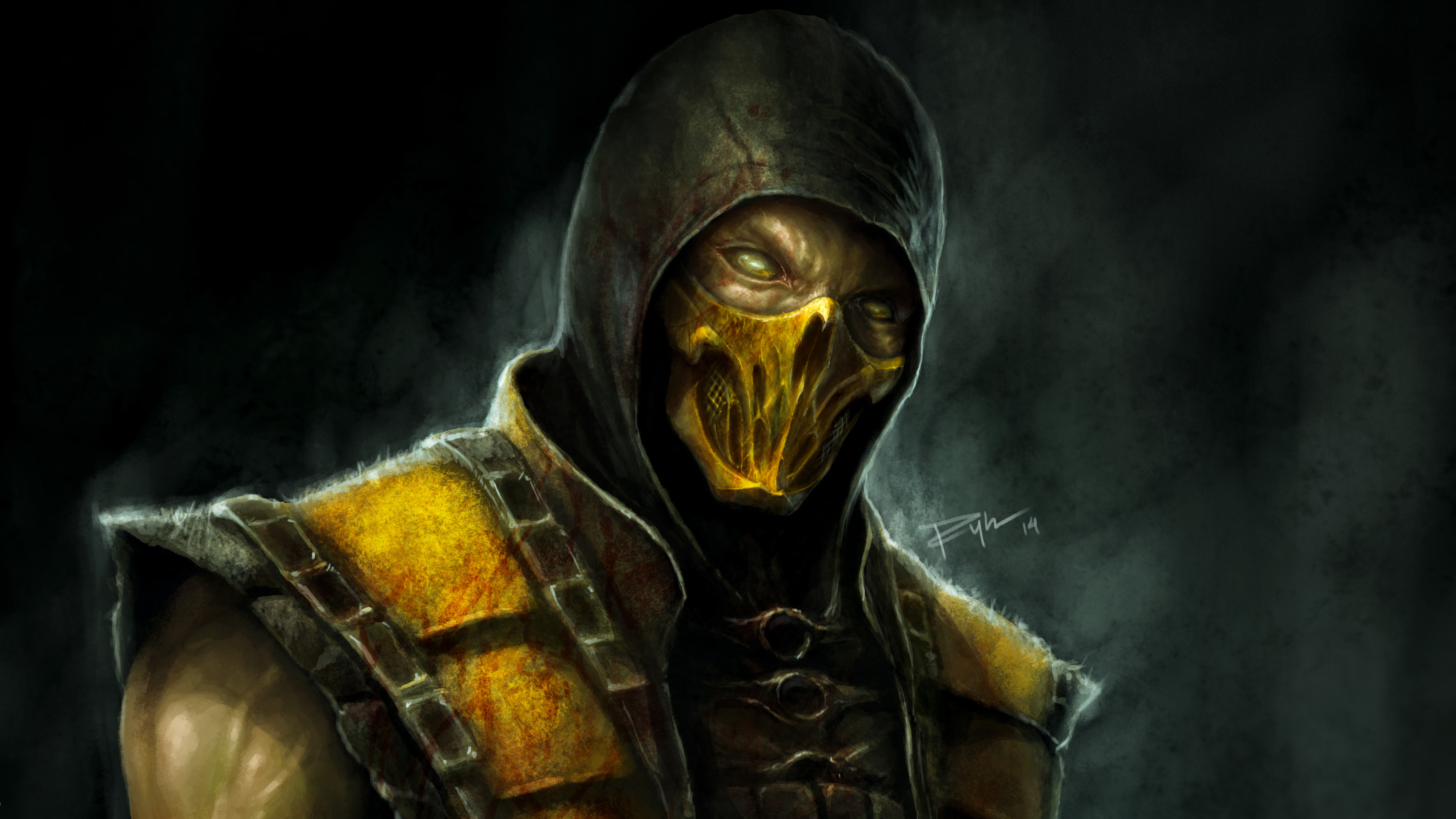 Scorpion Mortal Kombat X 4k Artwork, HD Games, 4k Wallpaper