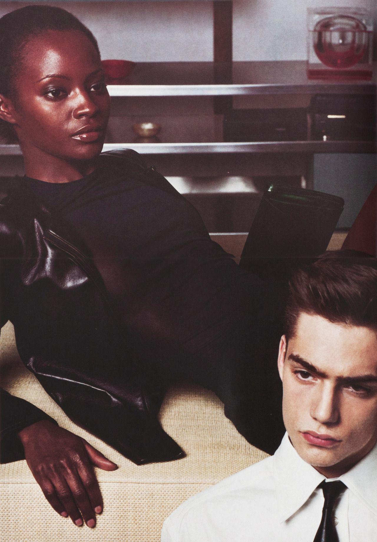 Kiara Kabukuru/ Emporio Armani Fall Winter 2000. Kiara