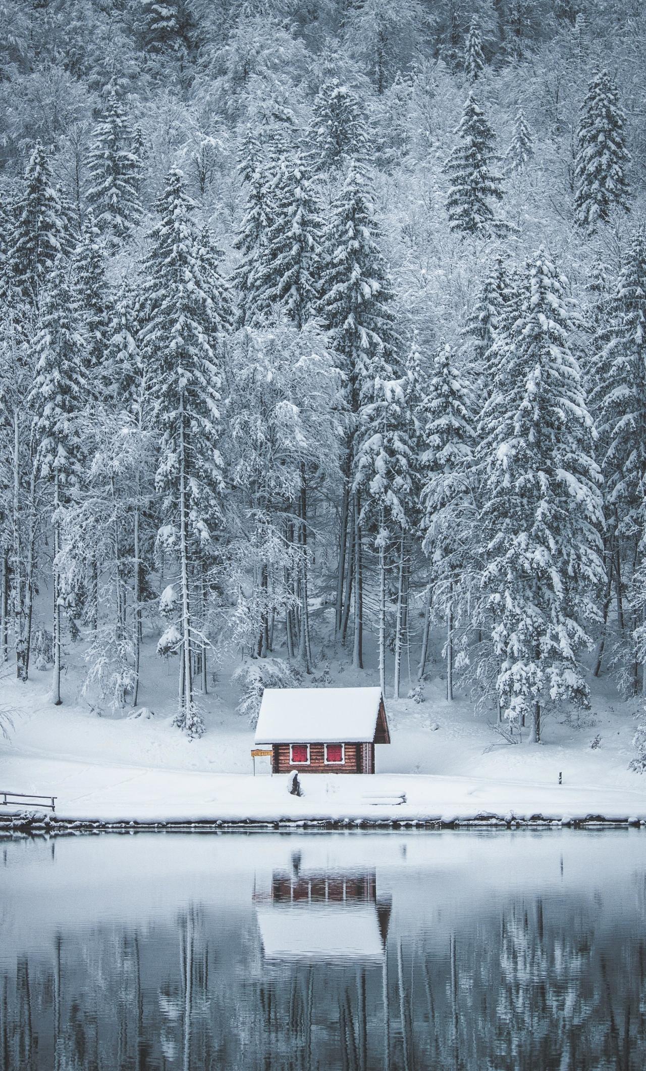 Frozen Winter House iPhone 6 plus Wallpaper, HD