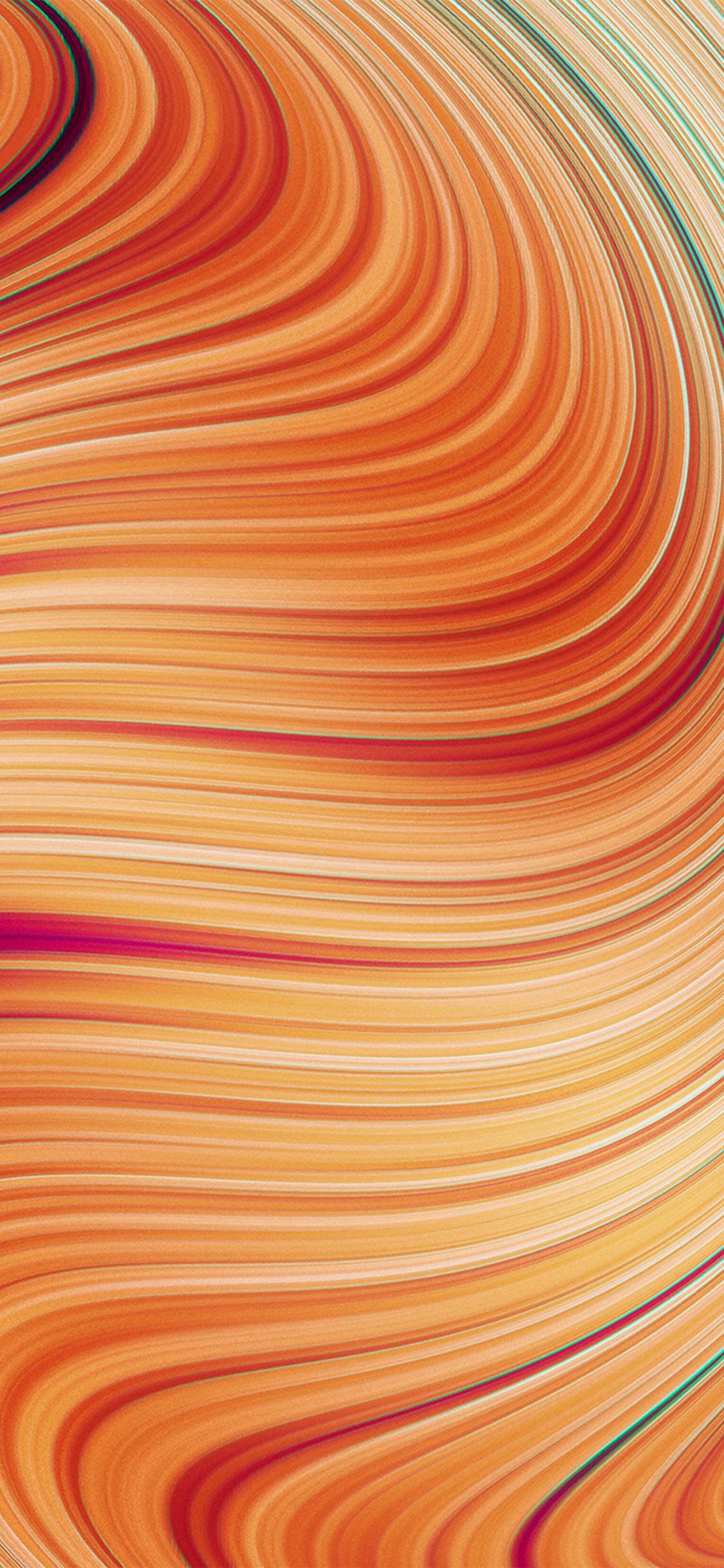 Curve Art Red Pattern Background iPhone X Wallpaper Free Download
