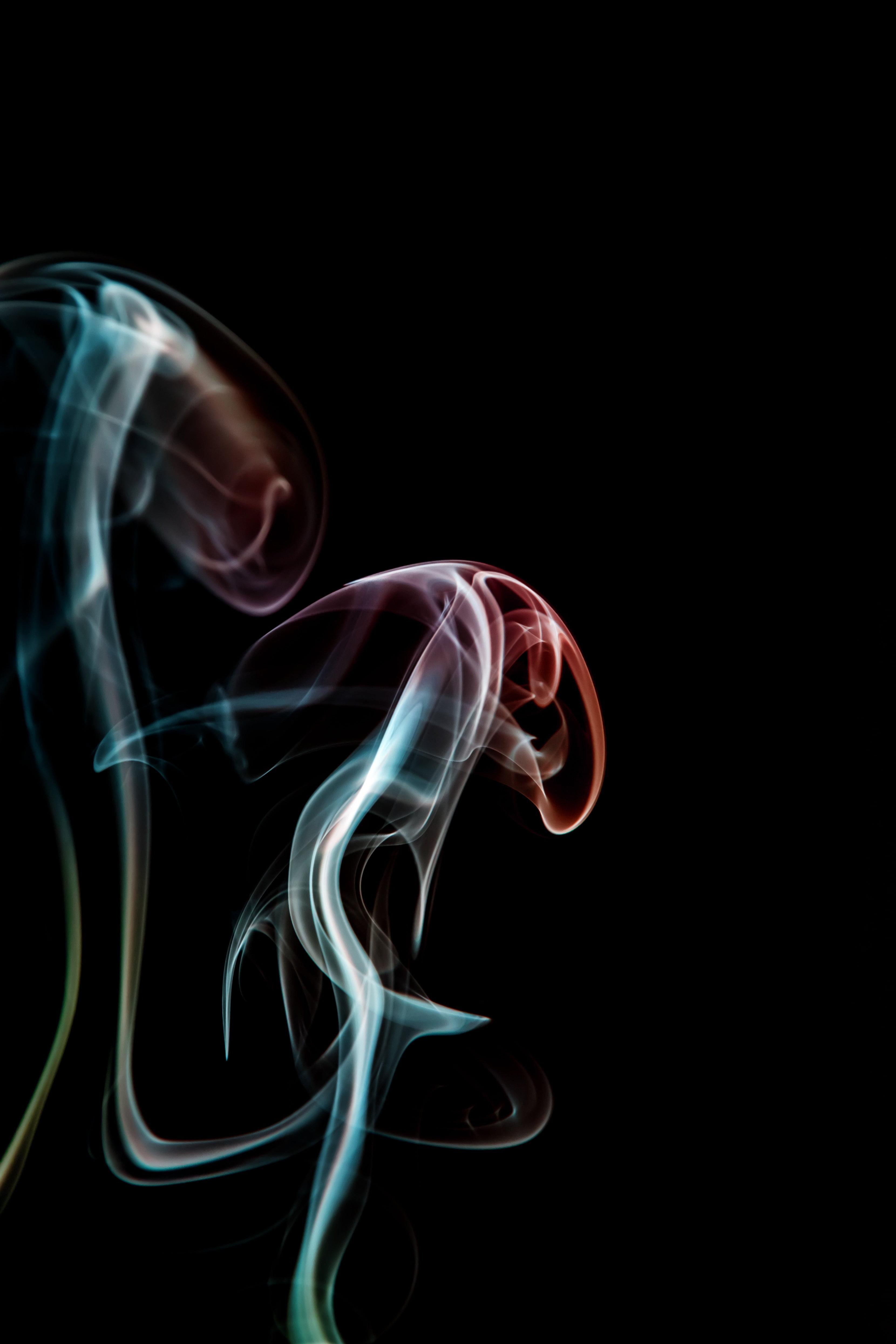 Red and gray smoke effect HD wallpaper