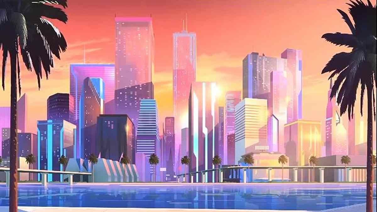 Image result for 80s anime art style. City wallpaper, City