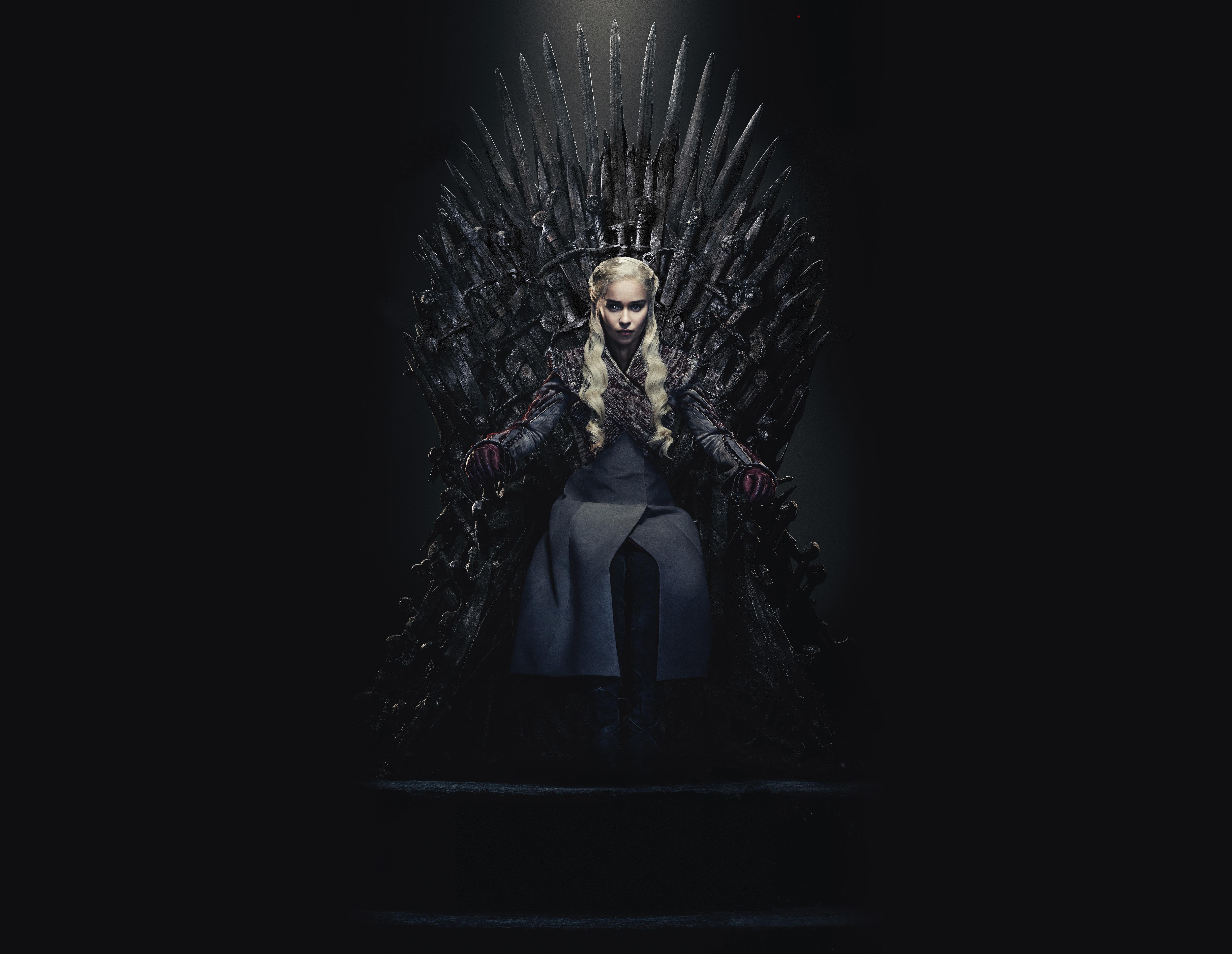 Daenerys Targaryen Queen Of the Ashes in The Iron Throne