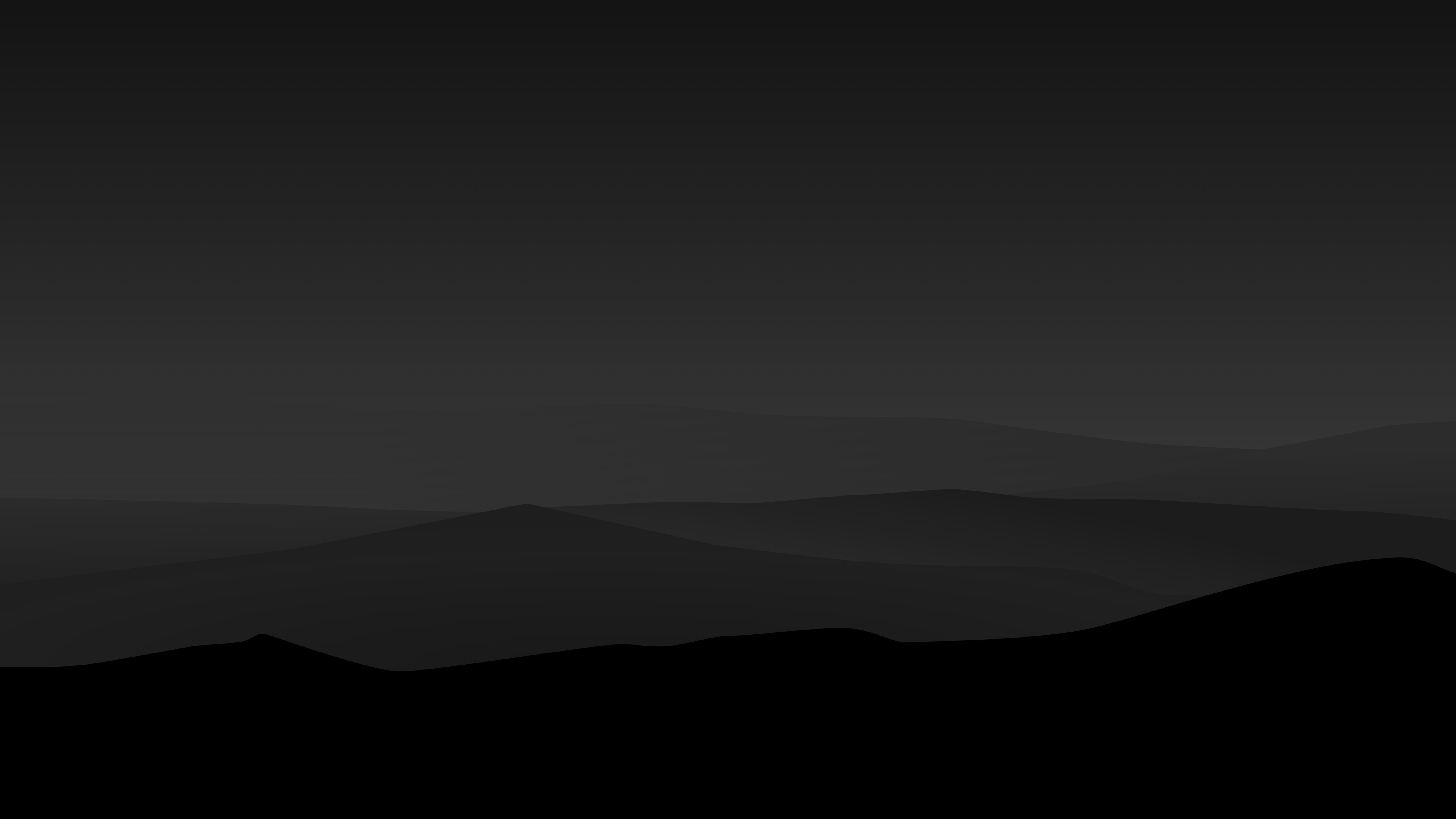 Wallpaper Night, Mountains, Landscape, Dark, Minimal, 4K, 8K