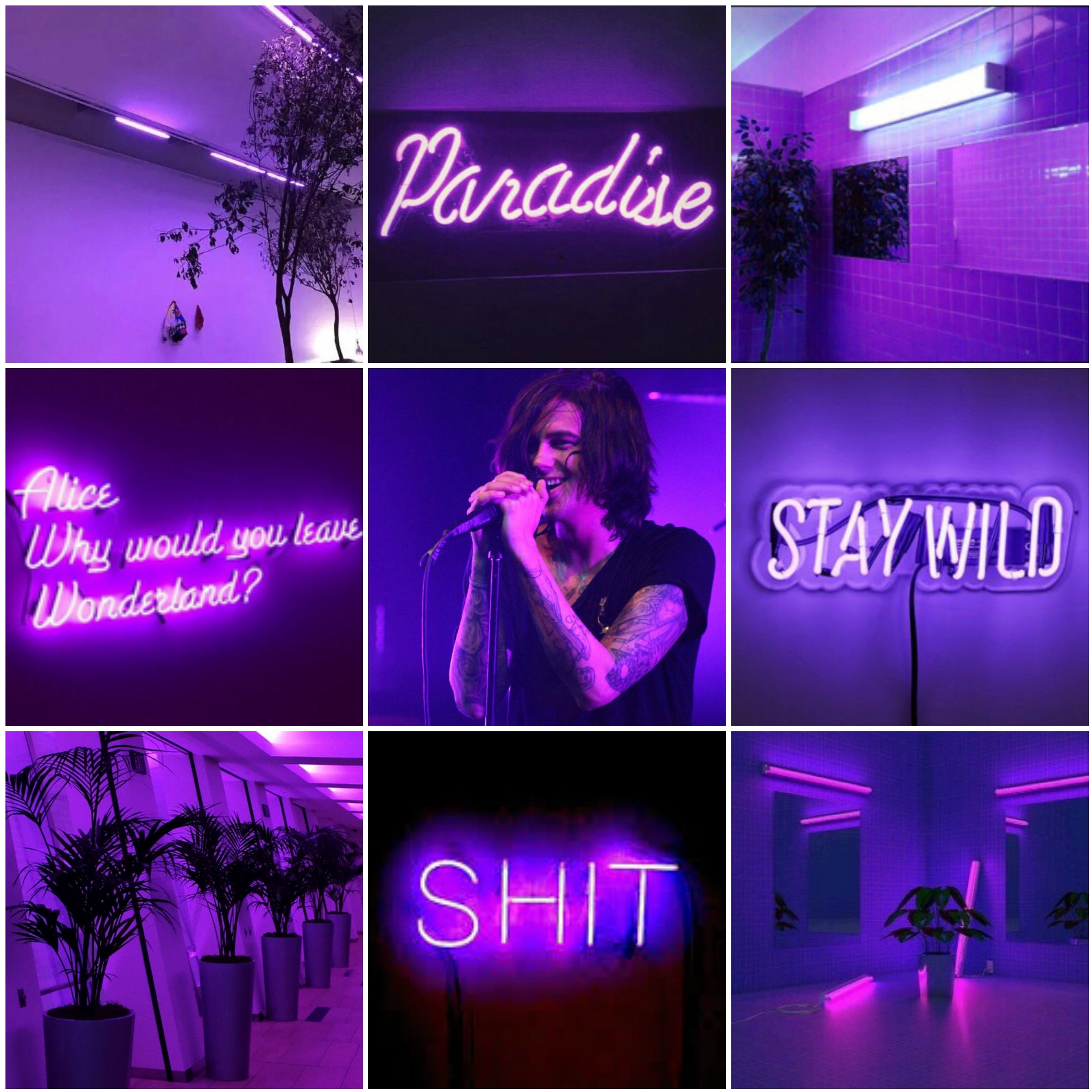 Requested! Kellin Quinn purple moodboard (my edit). Purple aesthetic, Instagram posts, Aesthetic collage