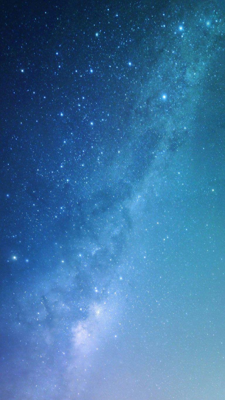 night, space, stars, iPhone Wallpaper. Blue wallpaper iphone
