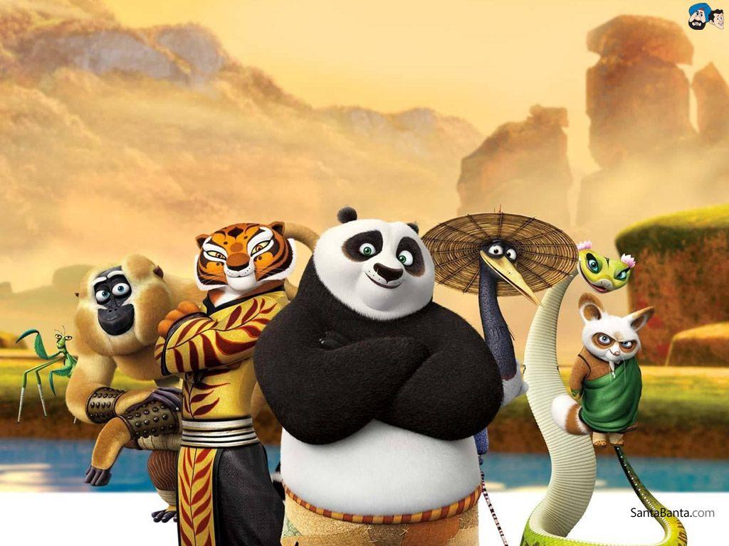 Panda Village from Kung Fu Panda Desktop Wallpaper 1024×768