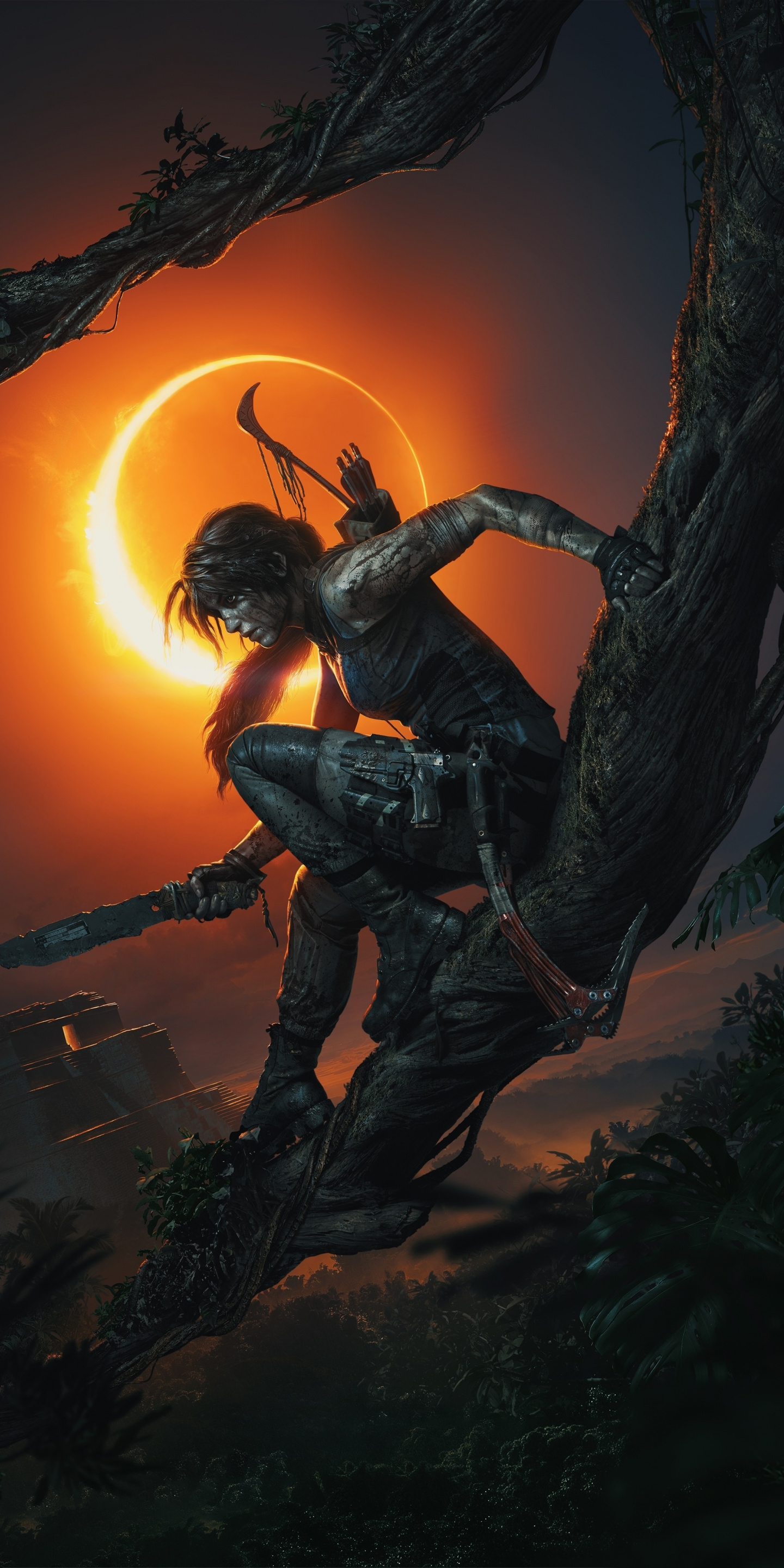 Download 1440x2880 wallpaper shadow of the tomb raider