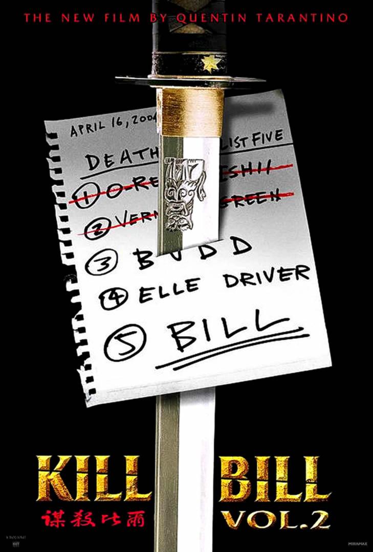 KILL BILL VOL 2 5 Arts B Movie Posters