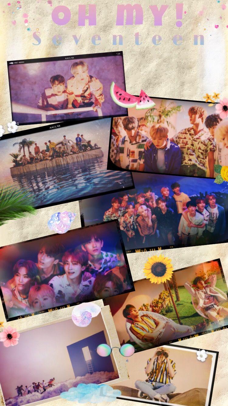 Seventeen Oh My! Photo collage seventeen kpop collagear