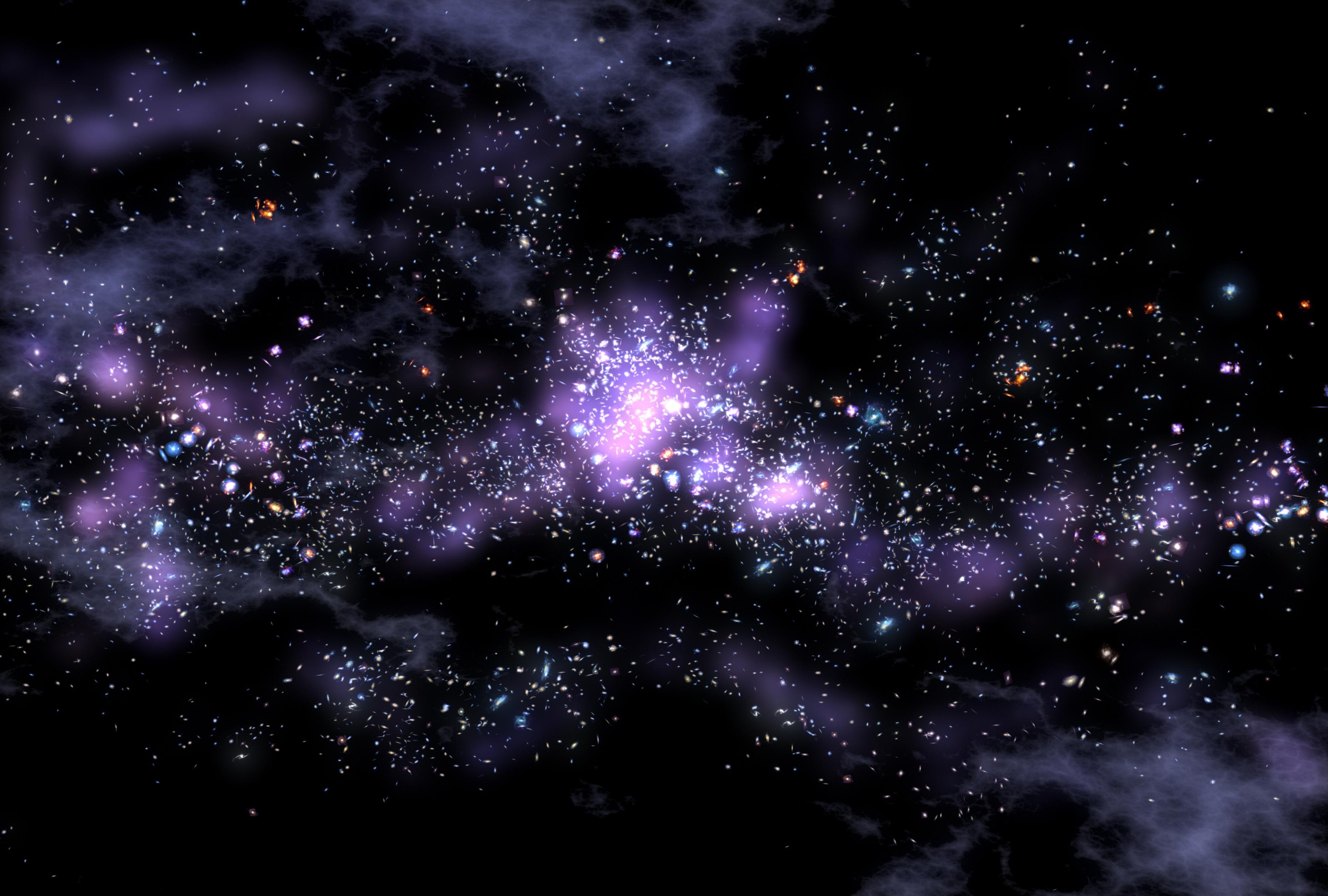 NASA Story: Giant Galaxy String Defies Models of how