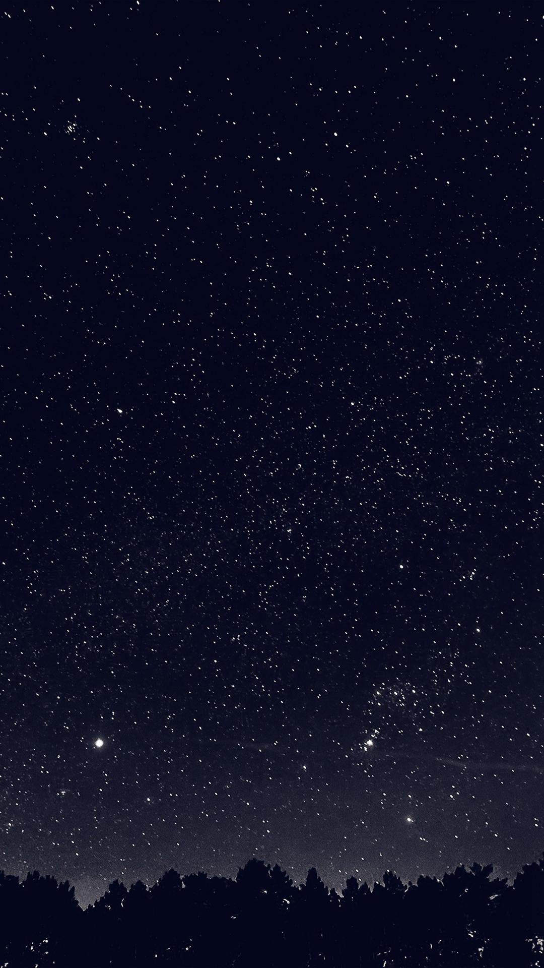 Space Sky Night Dark Nature Bw iPhone 8 Wallpaper Free Download