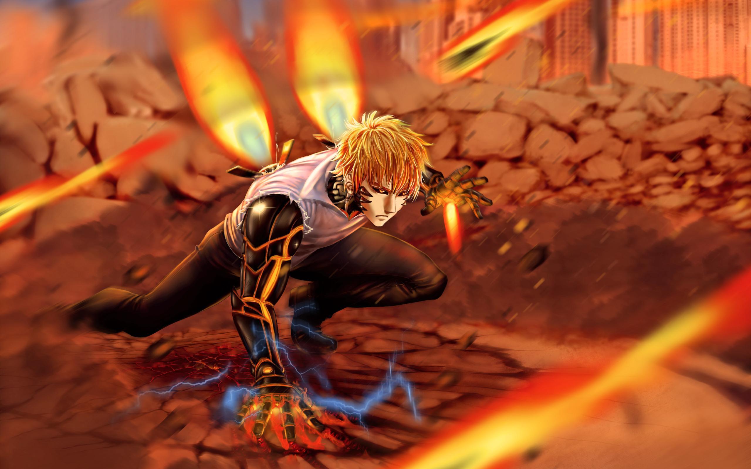 Wallpaper Of Anime, Blonde, Cyborg, Genos, One Punch