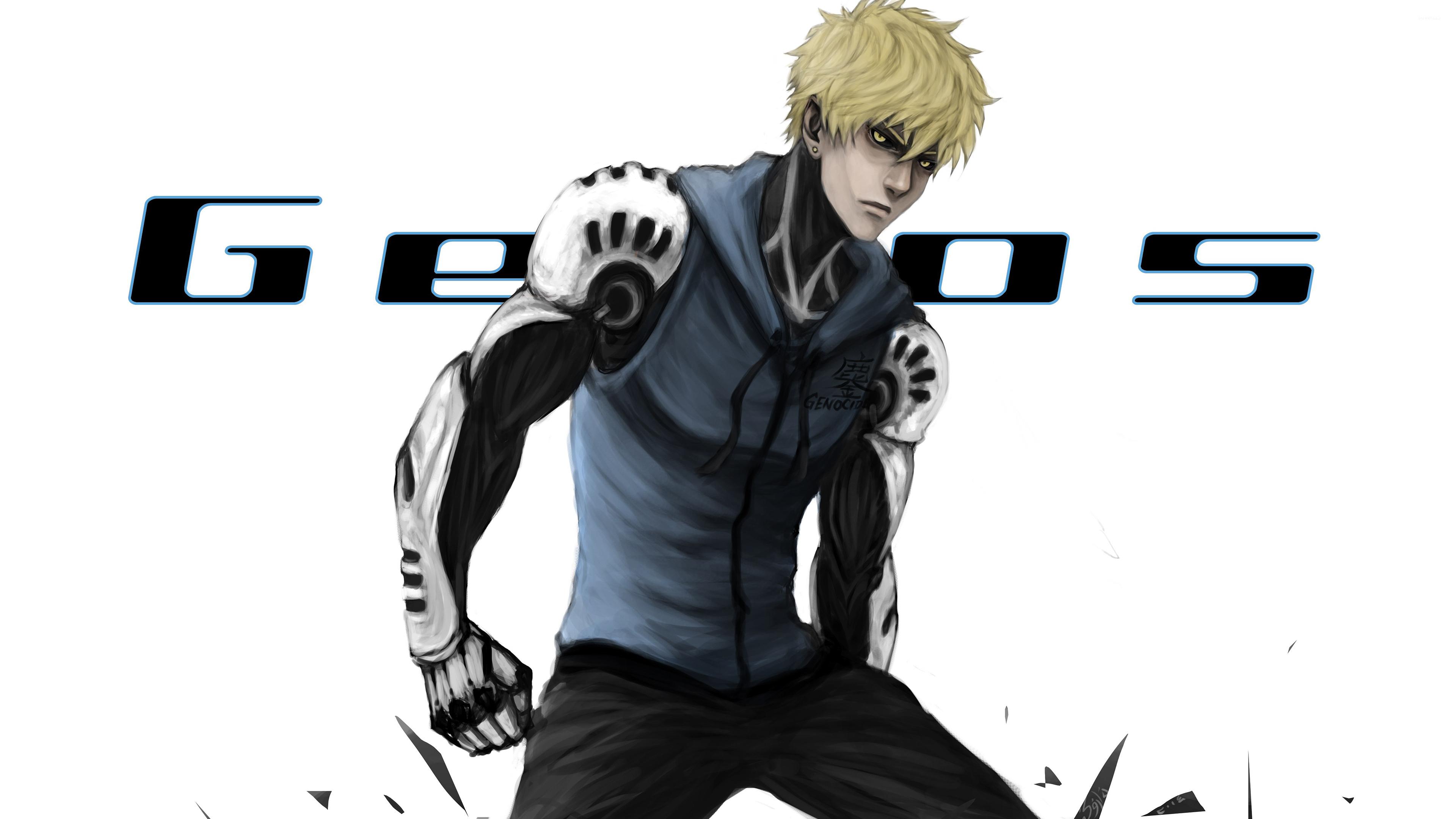 Angry Genos In One Punch Man Wallpaper Wallpaper