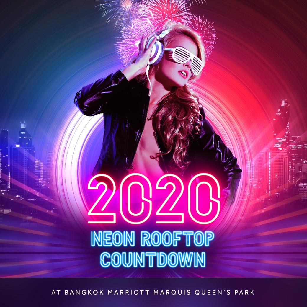 Neon Rooftop Countdown at ABar and ABar Rooftop