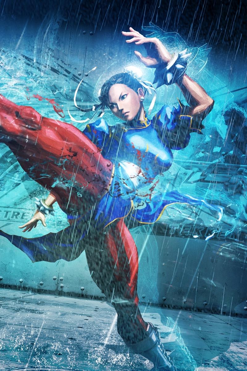 Download wallpaper 800x1200 street fighter x tekken, girl