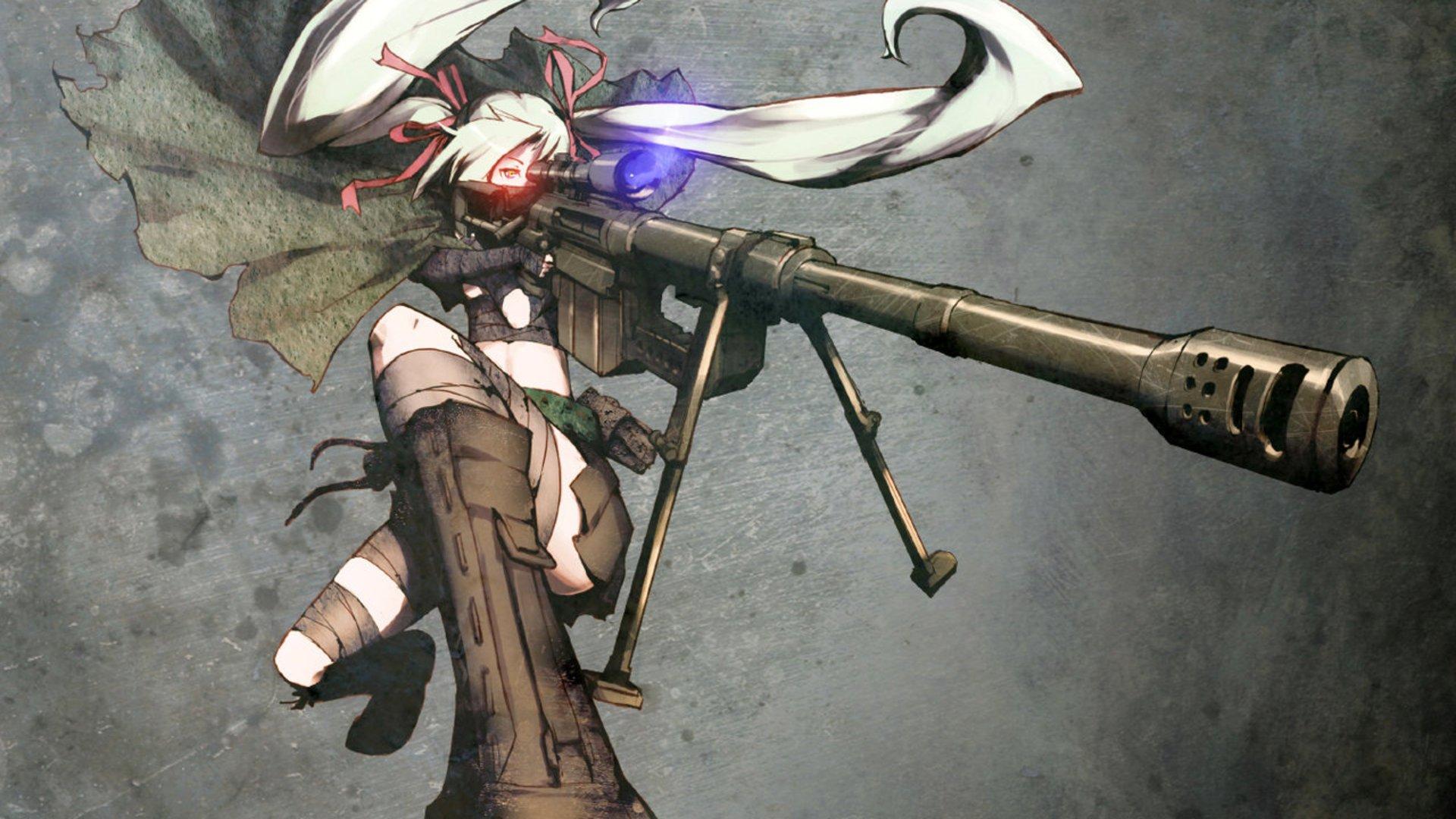 Anime Gunslinger Girl Sniper Rifles Wallpaper