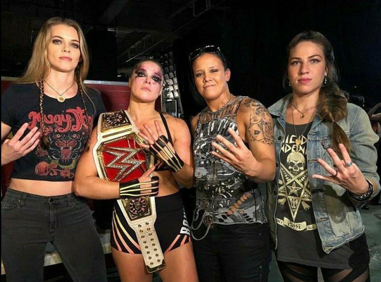 Shayna Baszler, Jessamyn Duke & Marina Shafir with New Raw