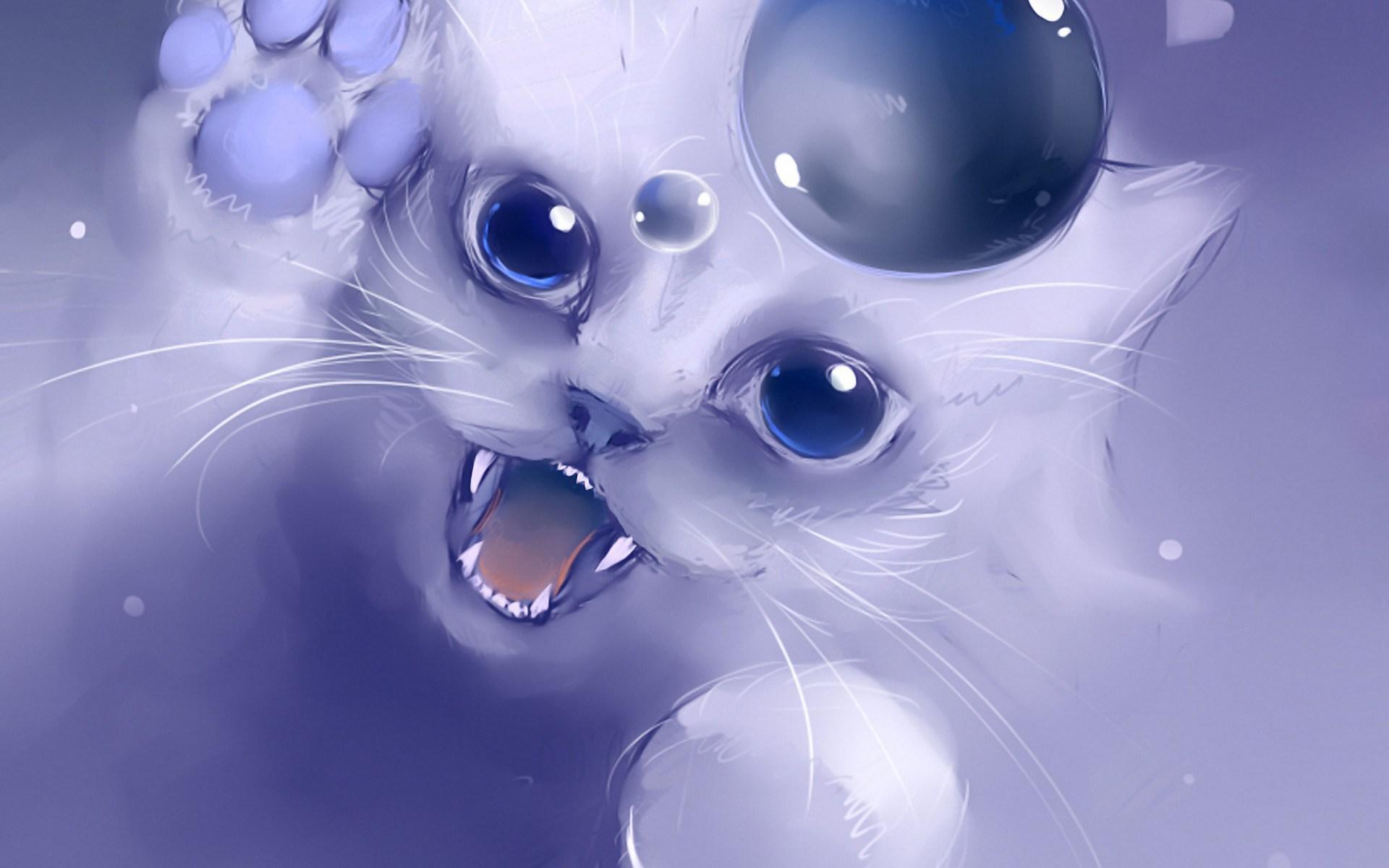 Kitty Cat Anime Wallpapers - Wallpaper Cave