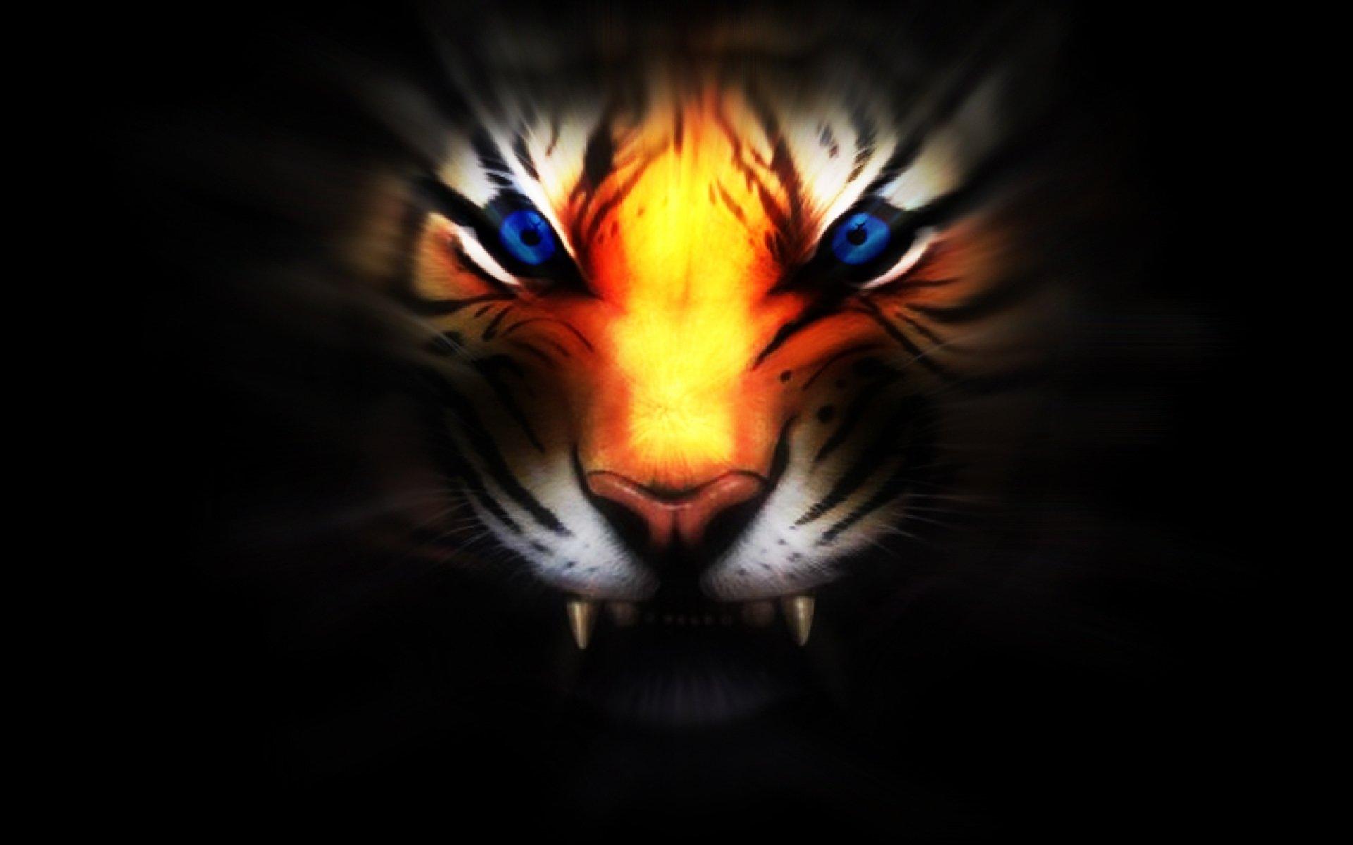 fantasy, Tiger, Animal, Predator, Art, Artistic Wallpaper HD