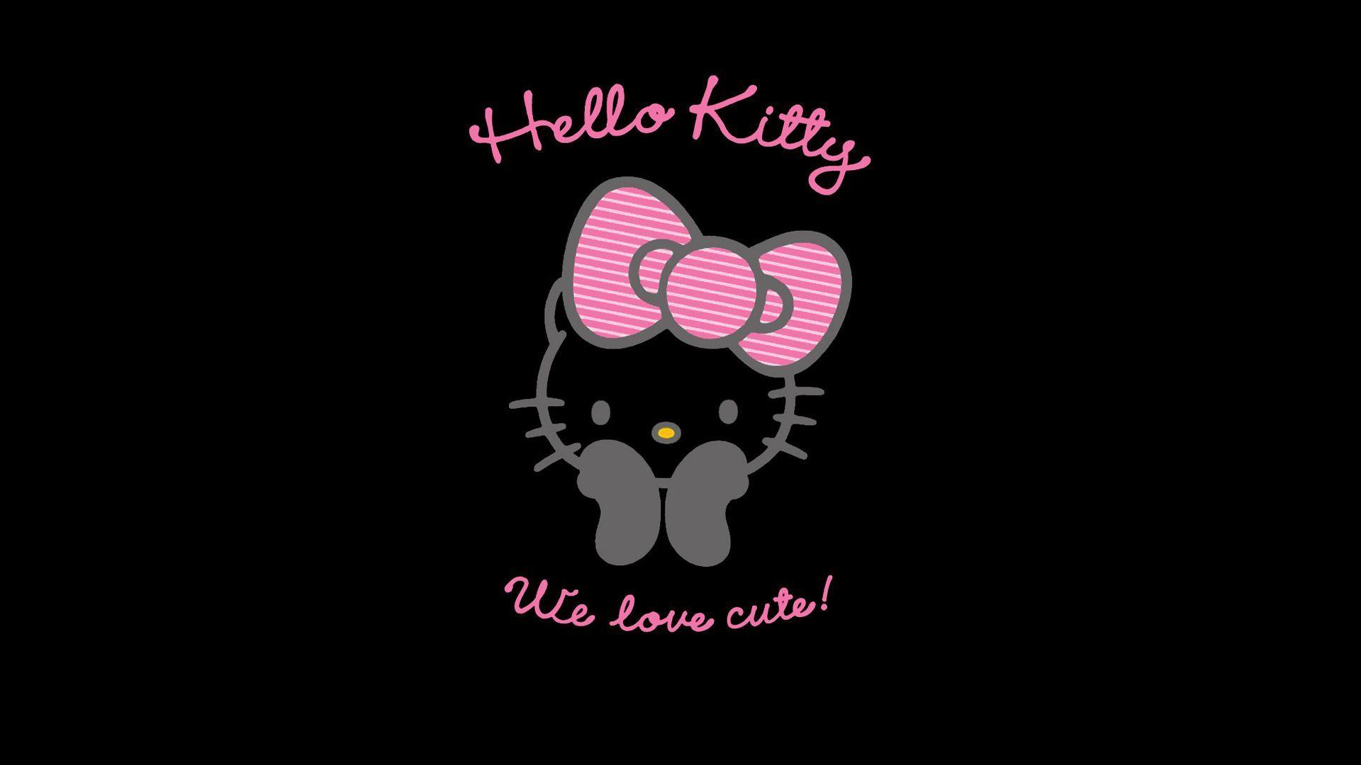 Black Hello Kitty Wallpaper Free Black Hello Kitty