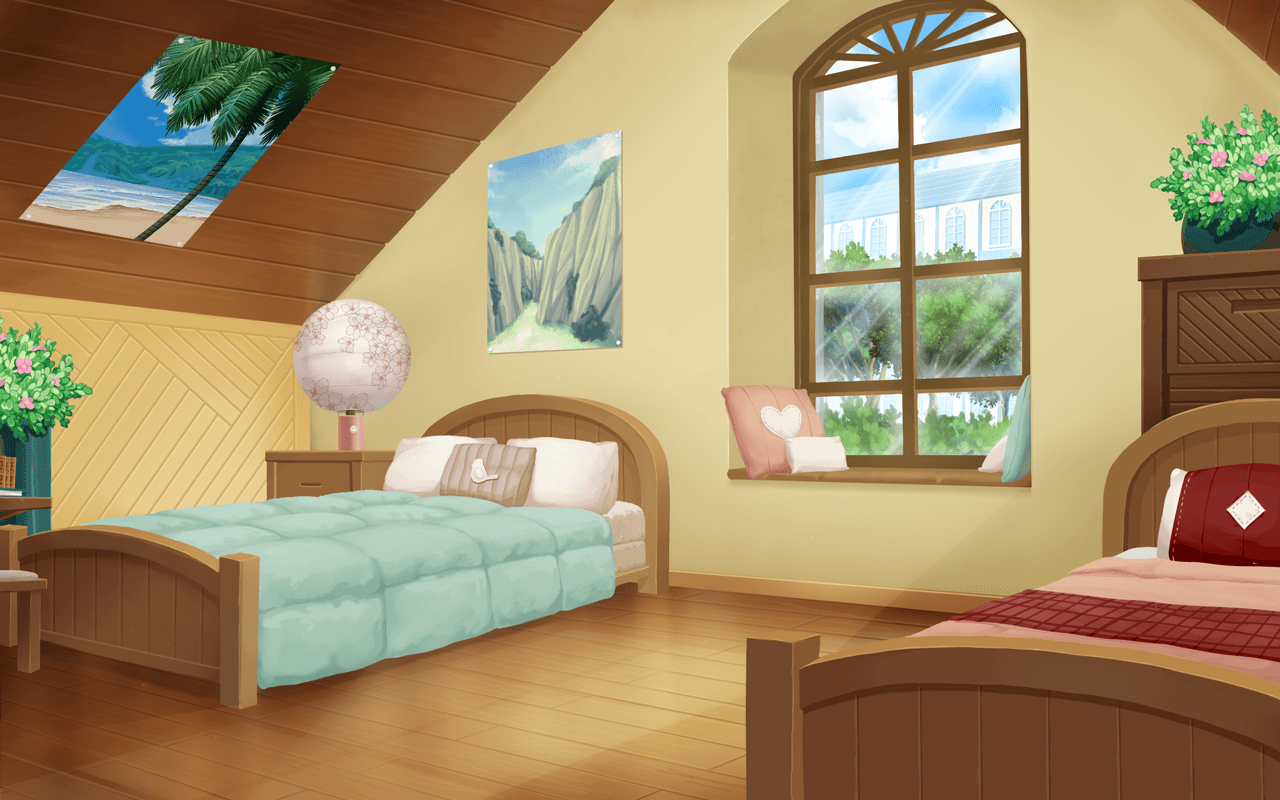 simple anime room scenery wallpaper
