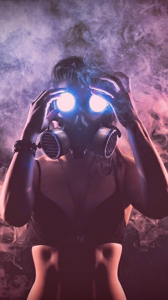Girl In Gas Mask, HD Wallpaper & background Download