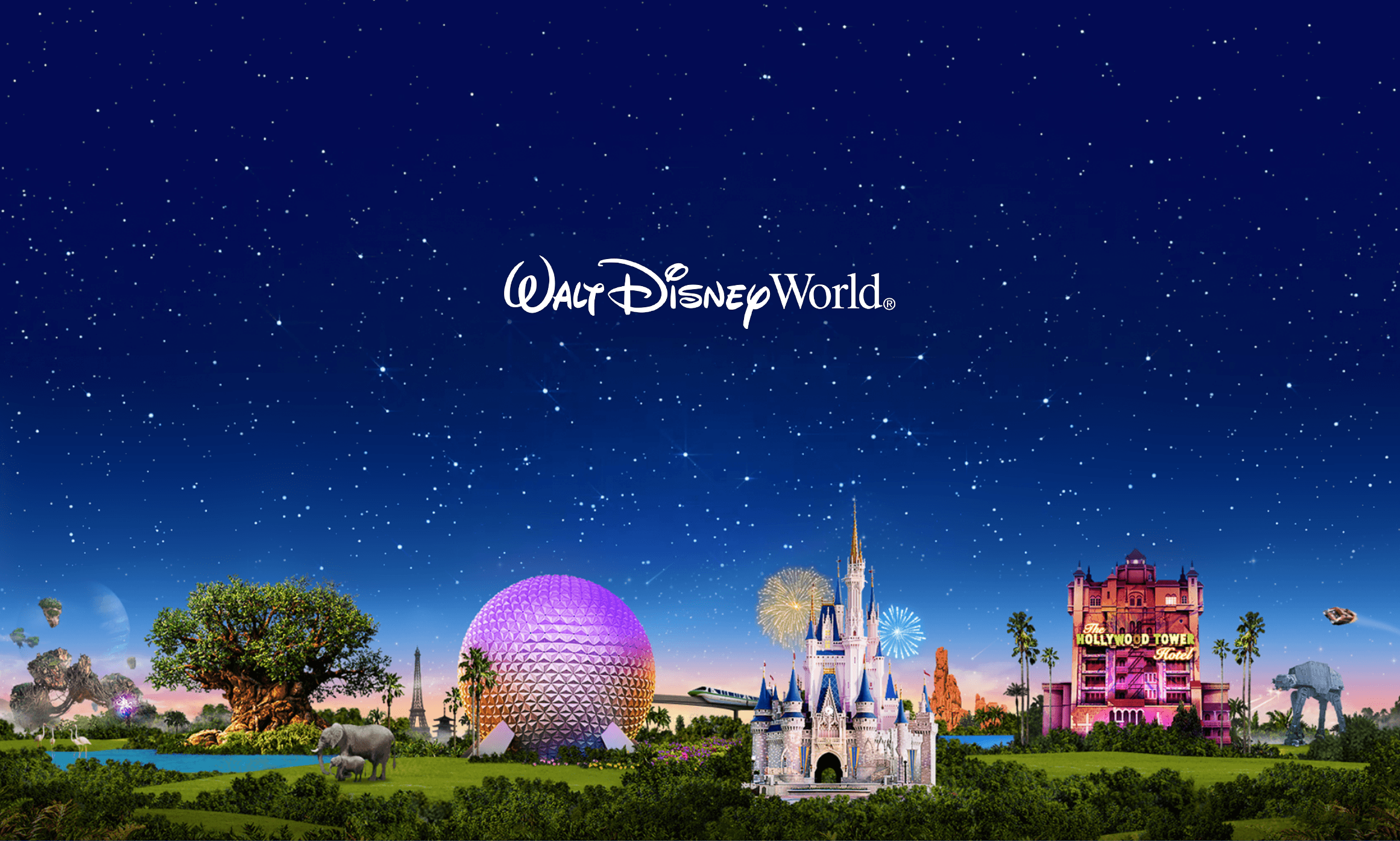 Upcoming Trip? Here is a Walt Disney World Desktop Wallpaper I made (Based on the My Disney Experience image)