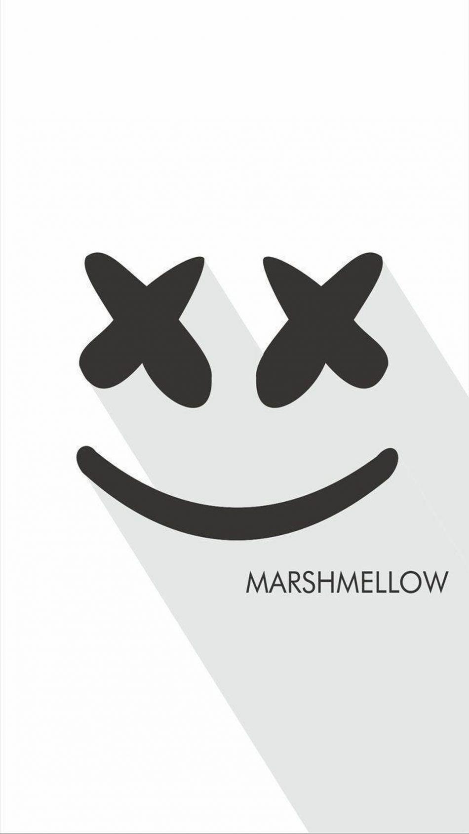 DJ Marshmello Logo. Dj logo, Mobile wallpaper, Wallpaper